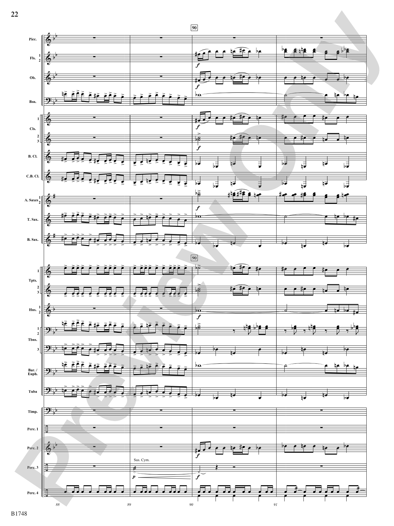 Come Down Rain: Score