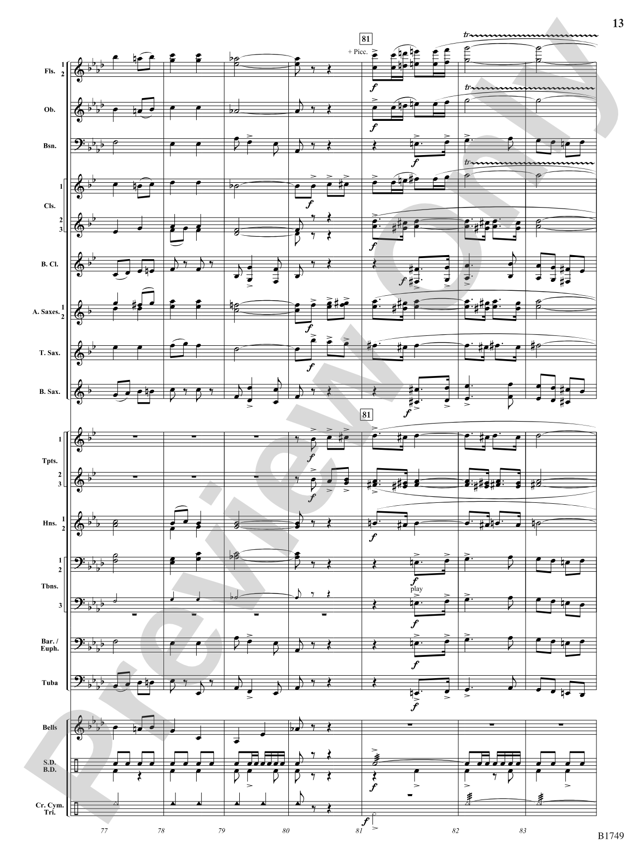 Quicksilver: Concert Band Conductor Score & Parts