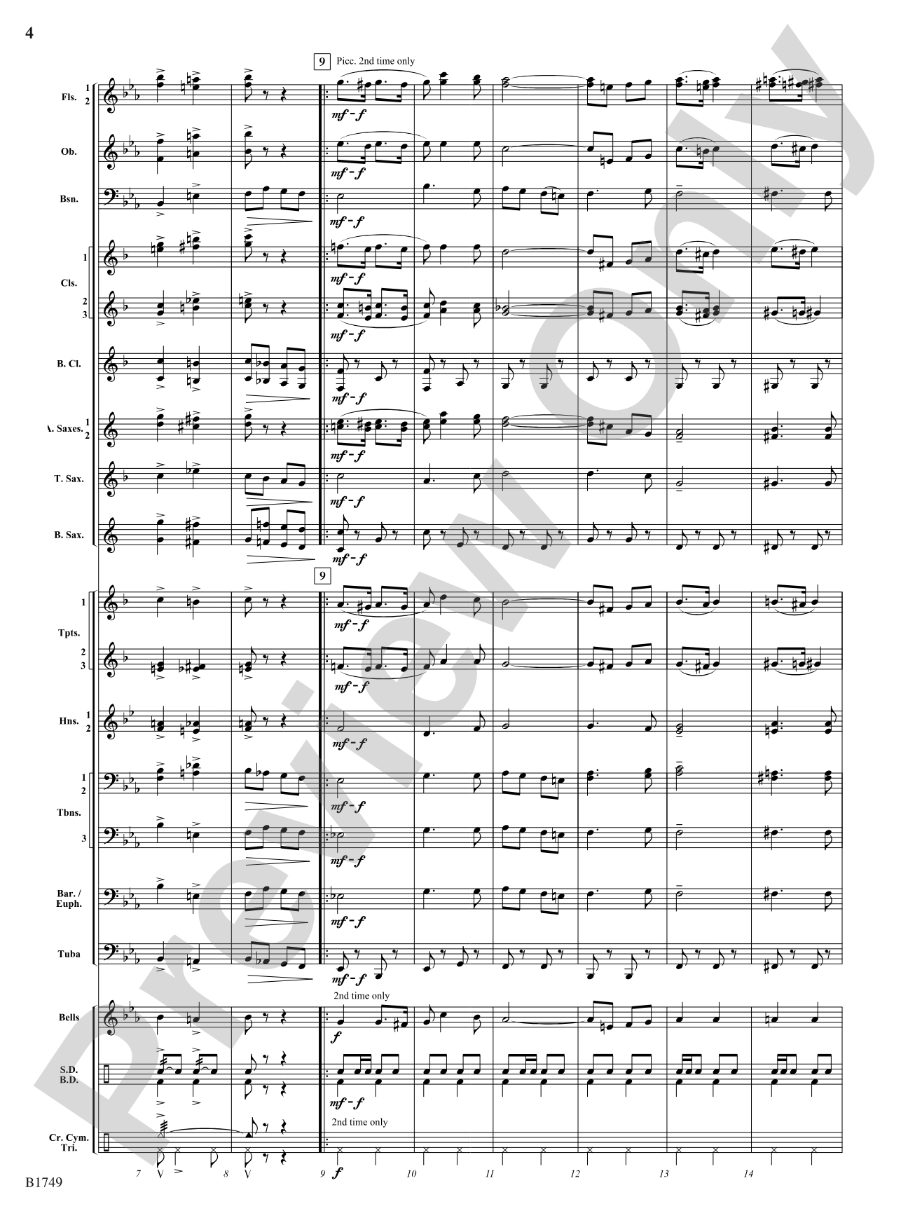 Quicksilver: Concert Band Conductor Score & Parts