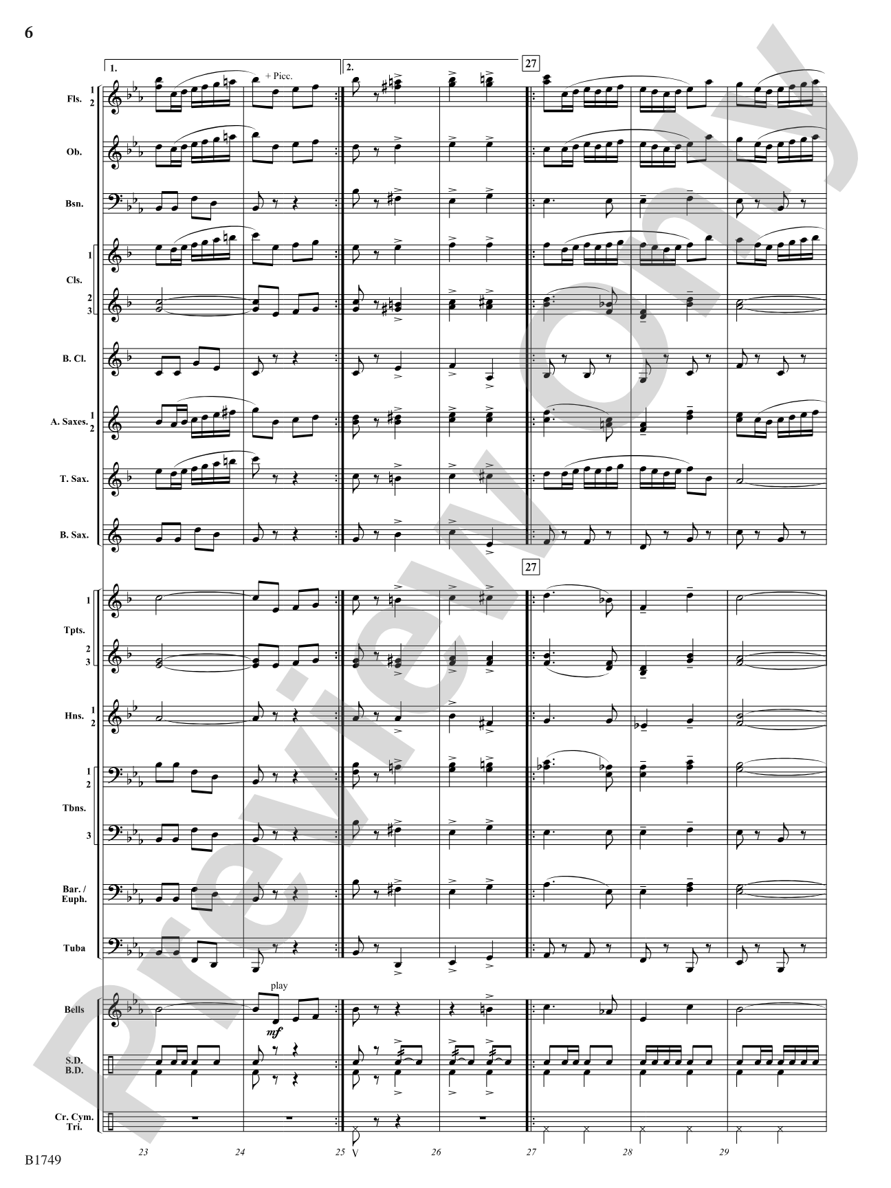 Quicksilver: Concert Band Conductor Score & Parts