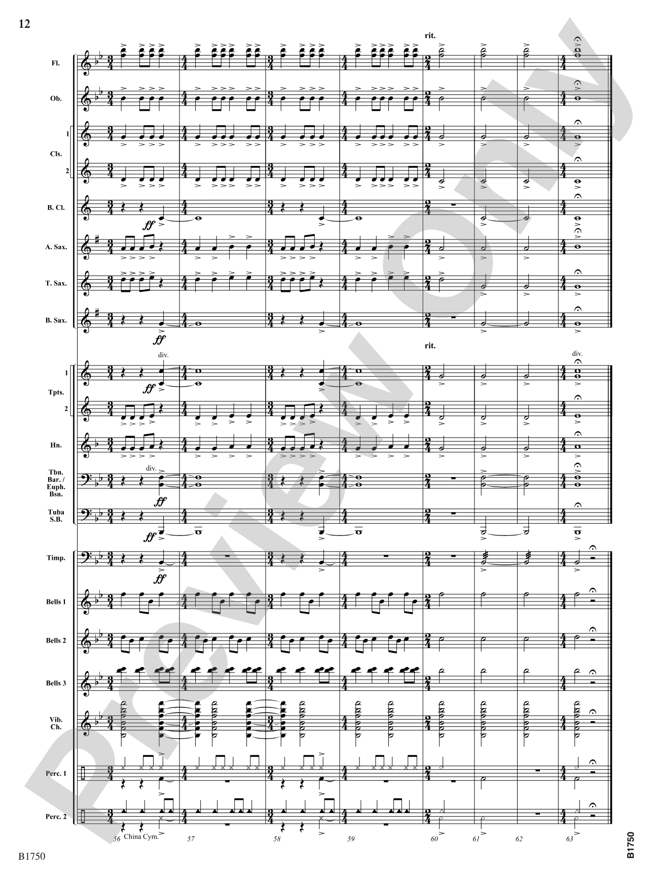 Radiance: Concert Band Conductor Score & Parts