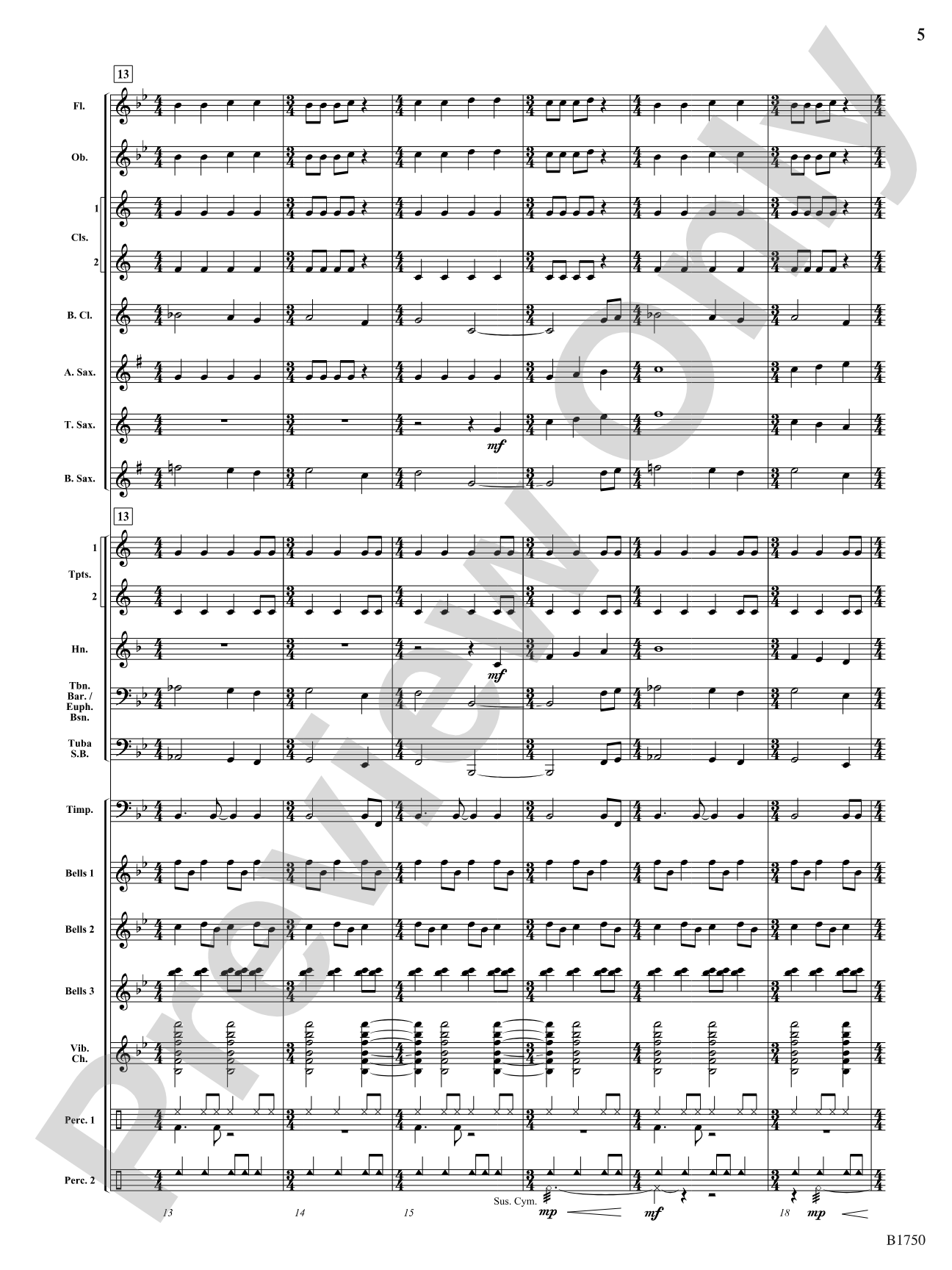 Radiance: Concert Band Conductor Score & Parts