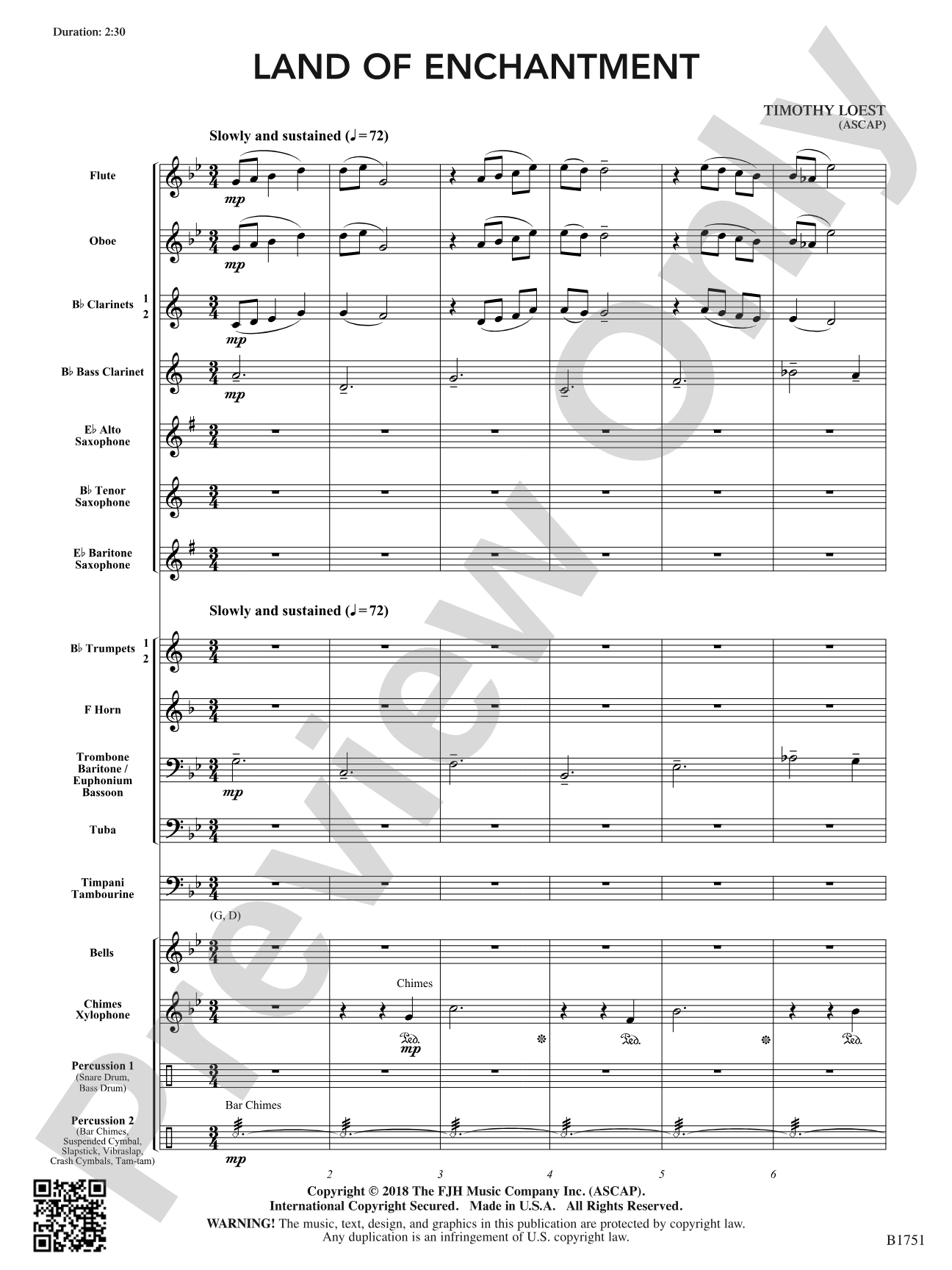 Land of Enchantment: Concert Band Conductor Score & Parts