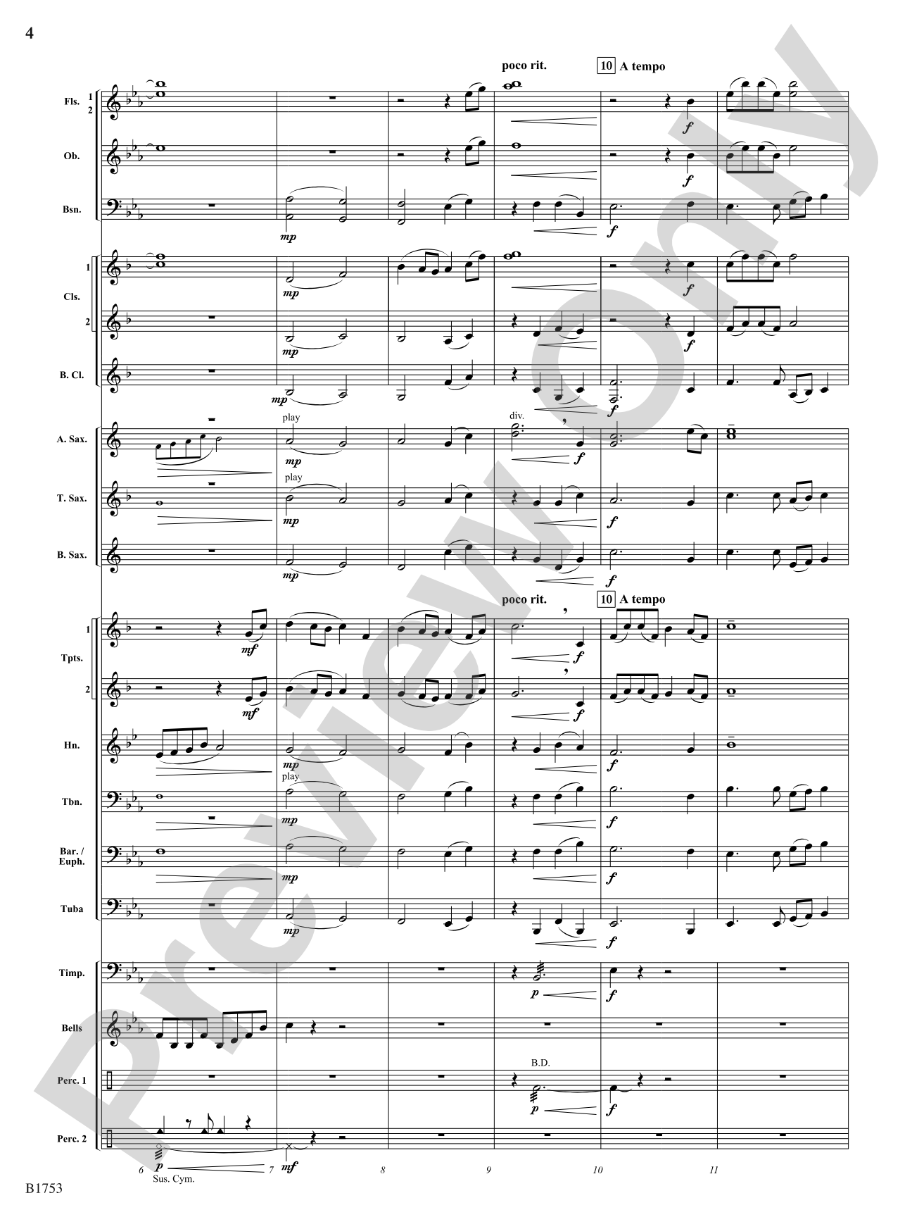The Wings of Mercury: Concert Band Conductor Score & Parts