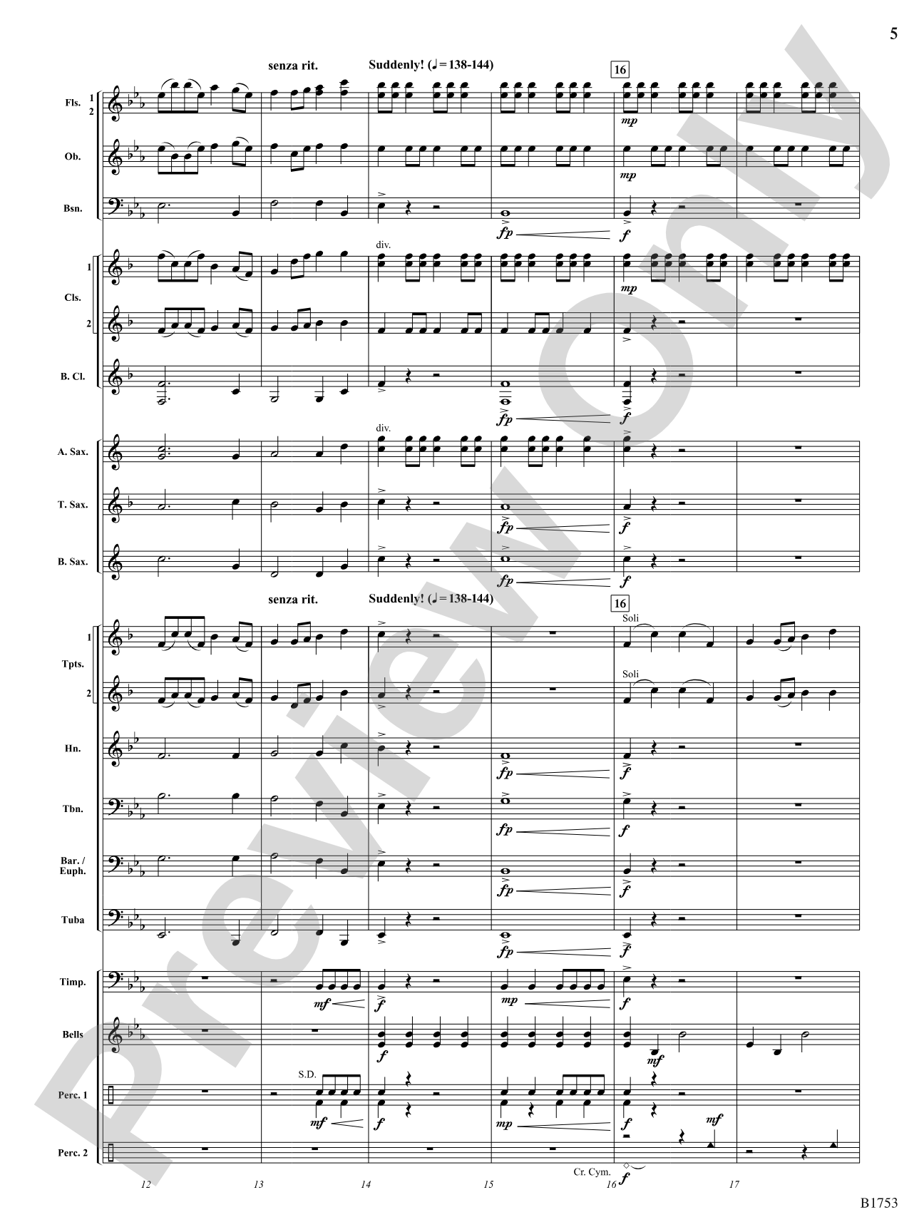 The Wings of Mercury: Concert Band Conductor Score & Parts