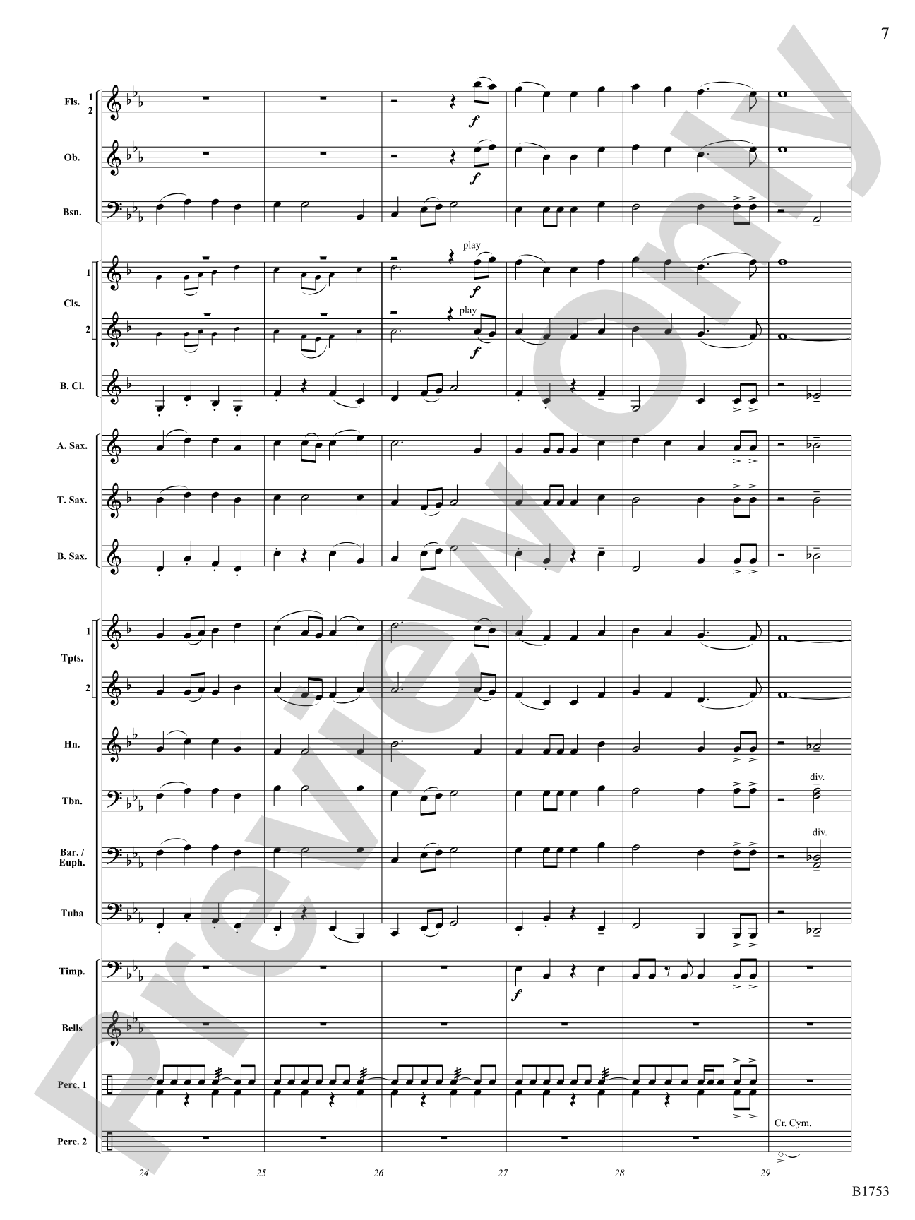 The Wings of Mercury: Concert Band Conductor Score & Parts