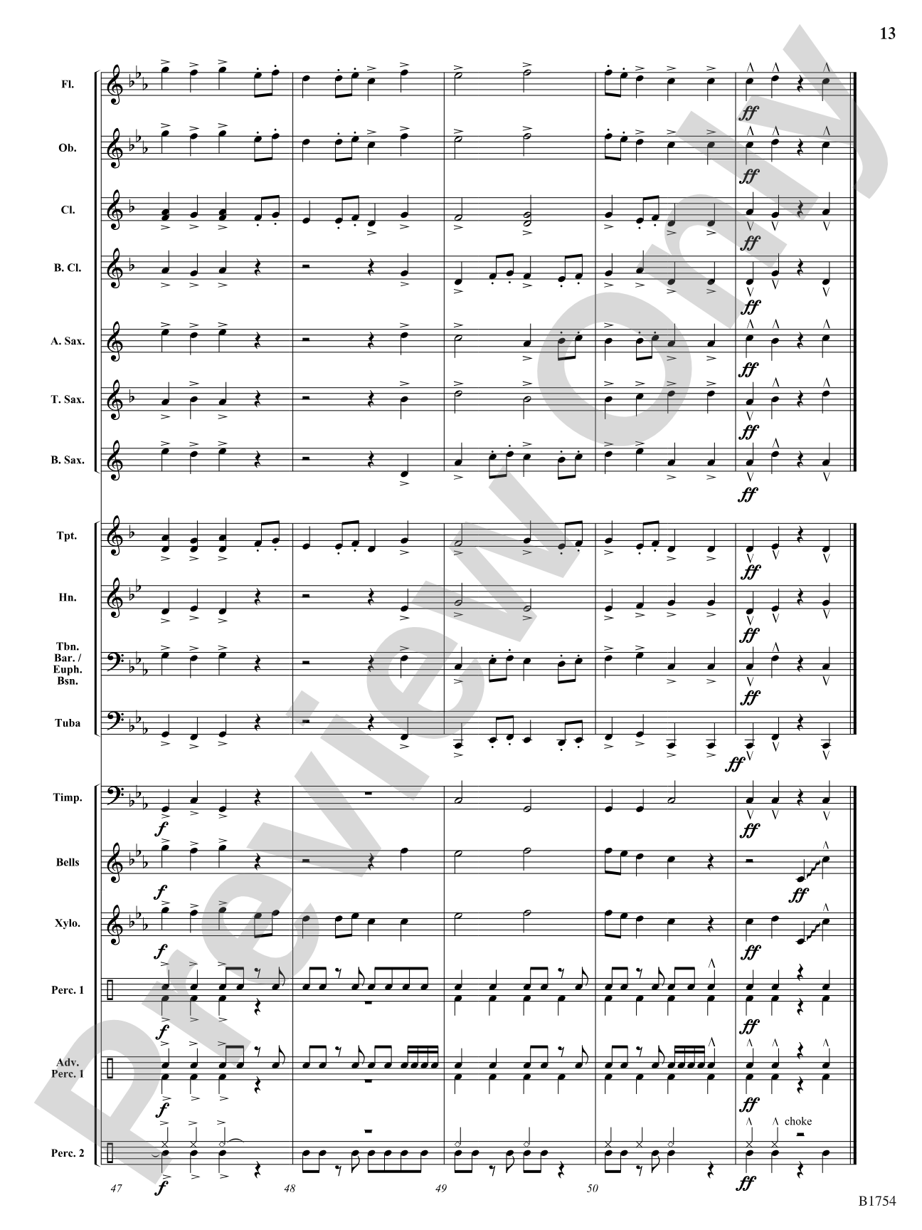 Dance Slav: Concert Band Conductor Score & Parts