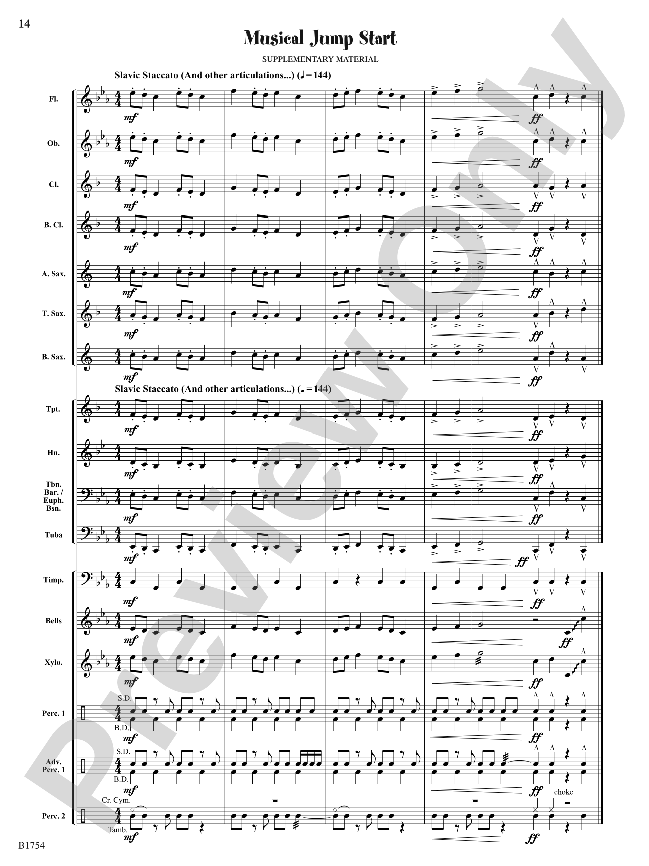 Dance Slav: Concert Band Conductor Score & Parts