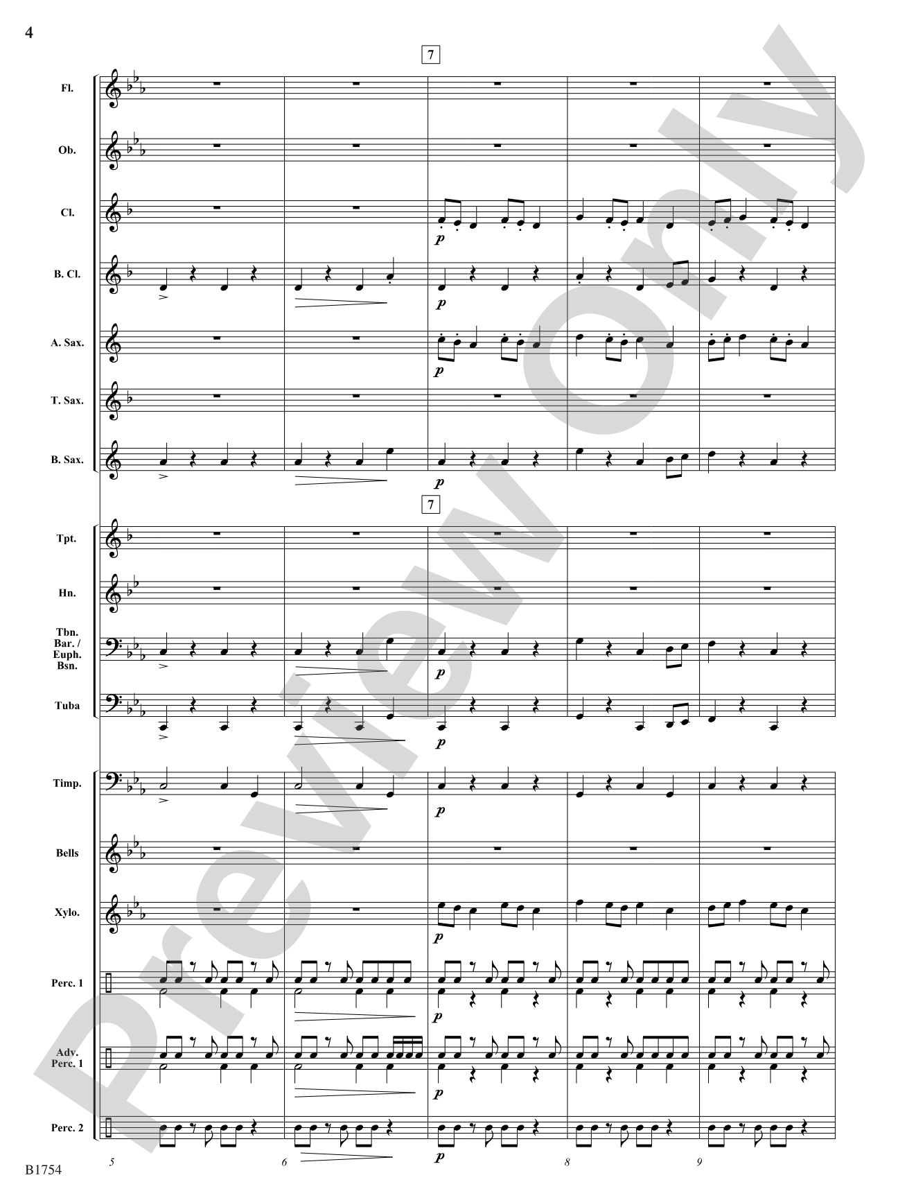 Dance Slav: Concert Band Conductor Score & Parts