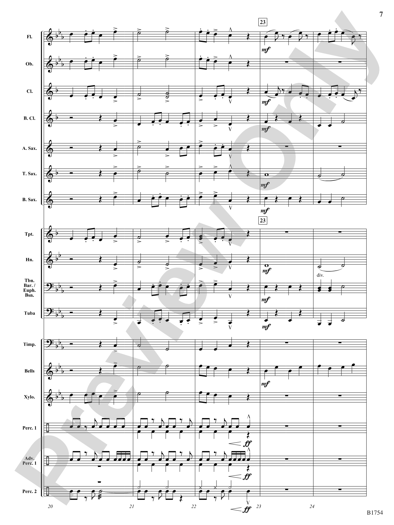 Dance Slav: Concert Band Conductor Score & Parts
