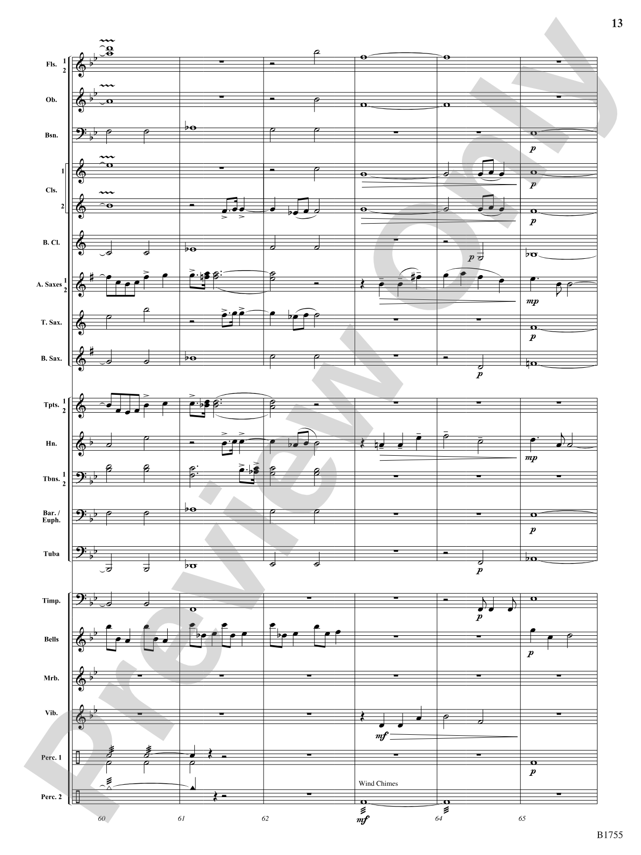Shimmering Joy: Concert Band Conductor Score & Parts