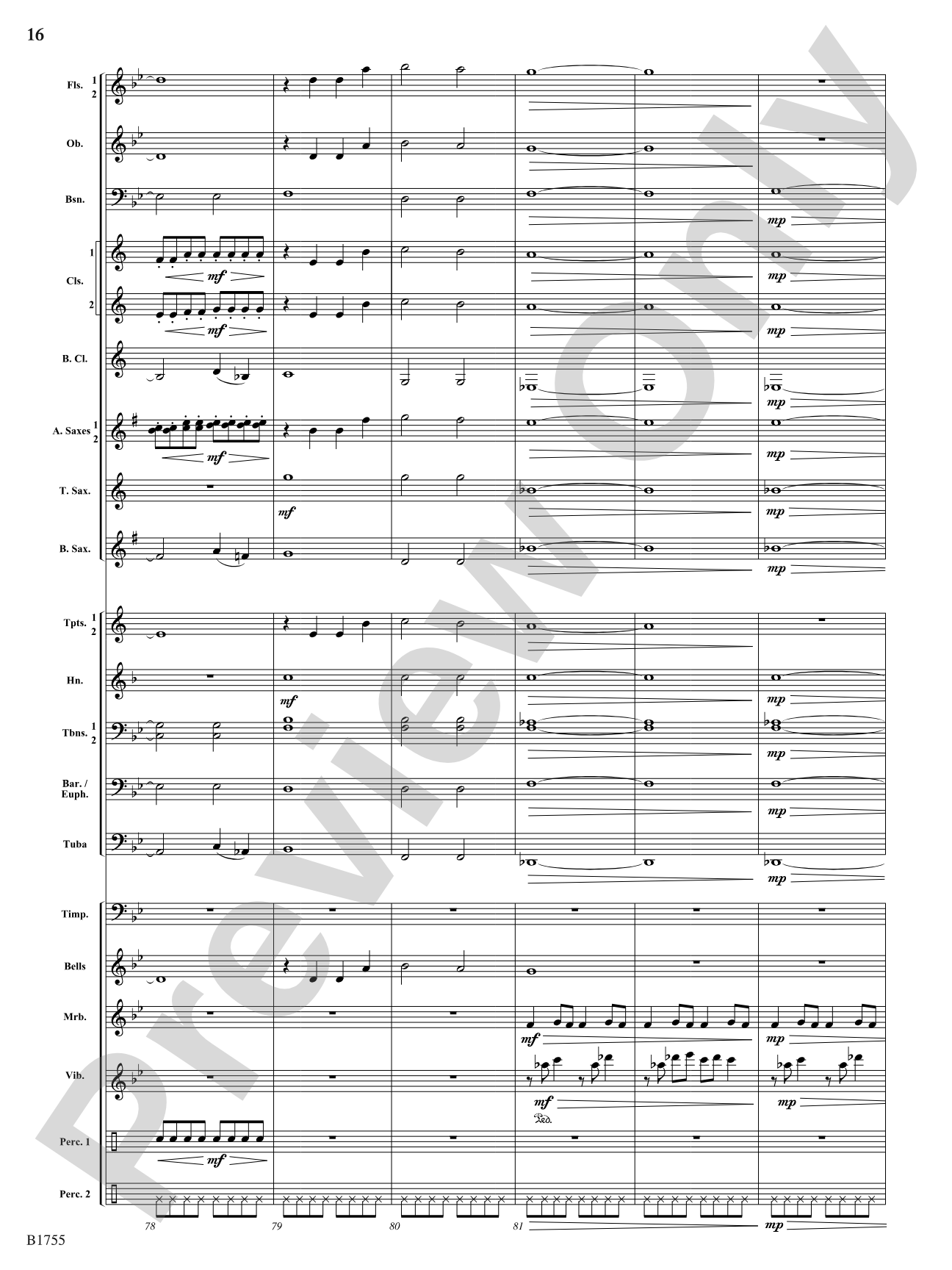 Shimmering Joy: Concert Band Conductor Score & Parts