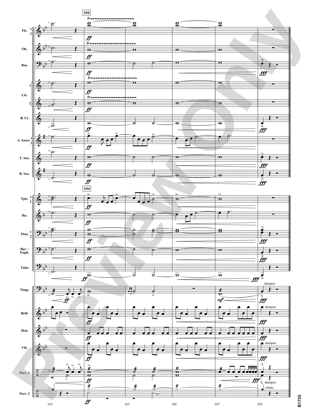 Shimmering Joy: Concert Band Conductor Score & Parts