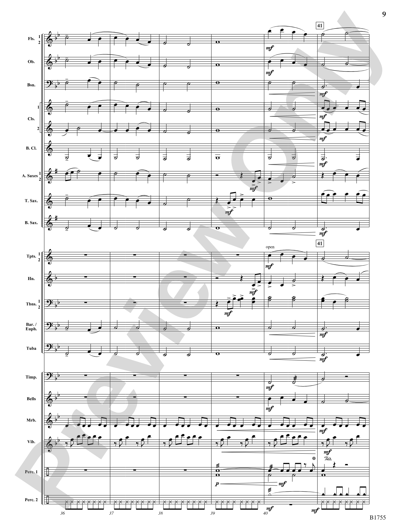 Shimmering Joy: Concert Band Conductor Score & Parts