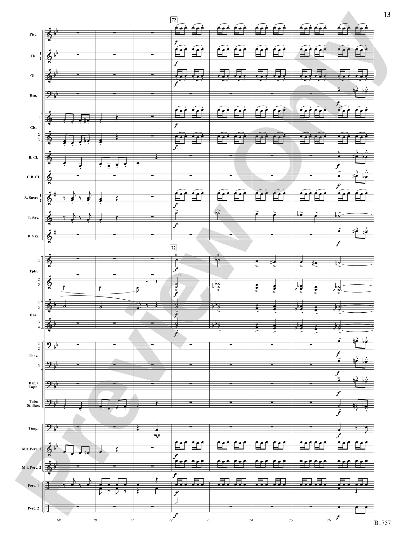 Metamorphic Dances: Concert Band Conductor Score & Parts
