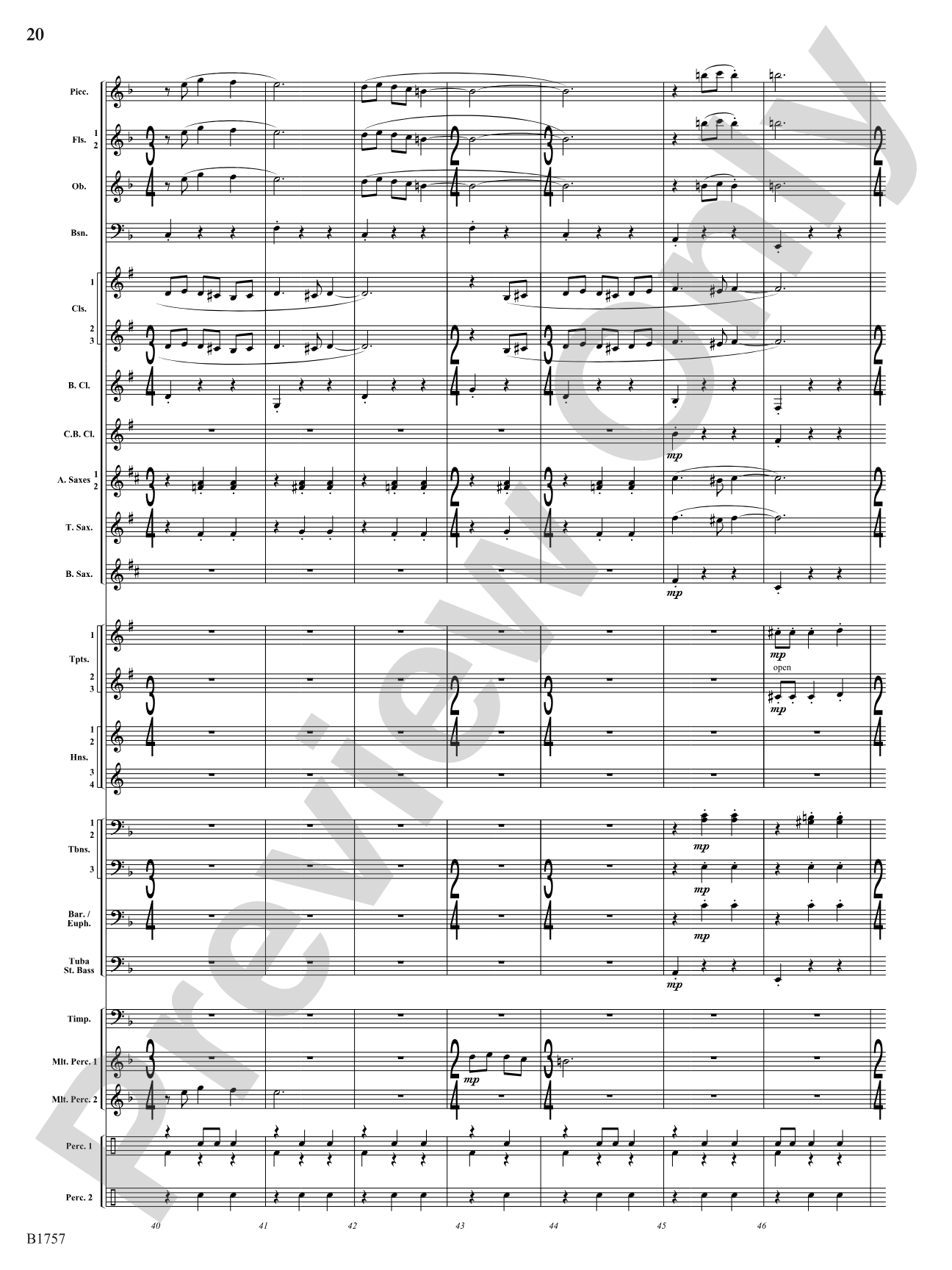 Metamorphic Dances: Concert Band Conductor Score & Parts