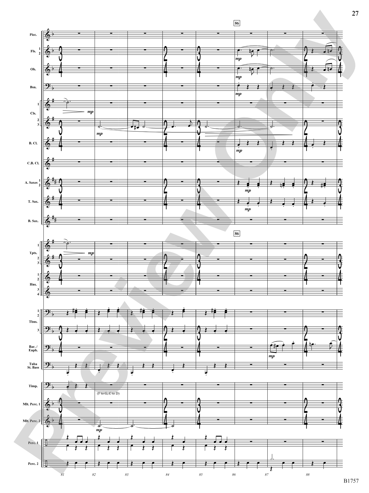 Metamorphic Dances: Concert Band Conductor Score & Parts