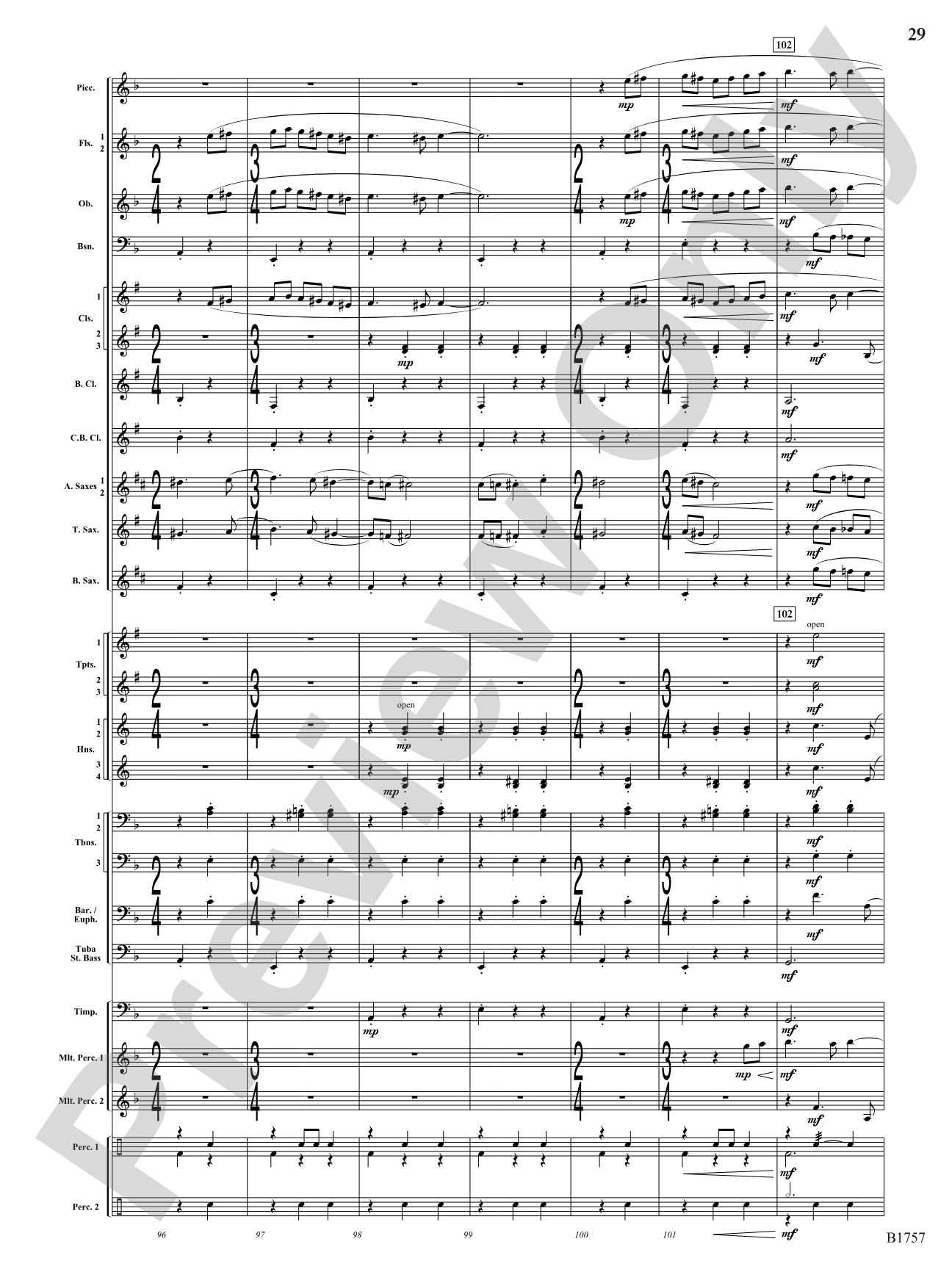 Metamorphic Dances: Concert Band Conductor Score & Parts