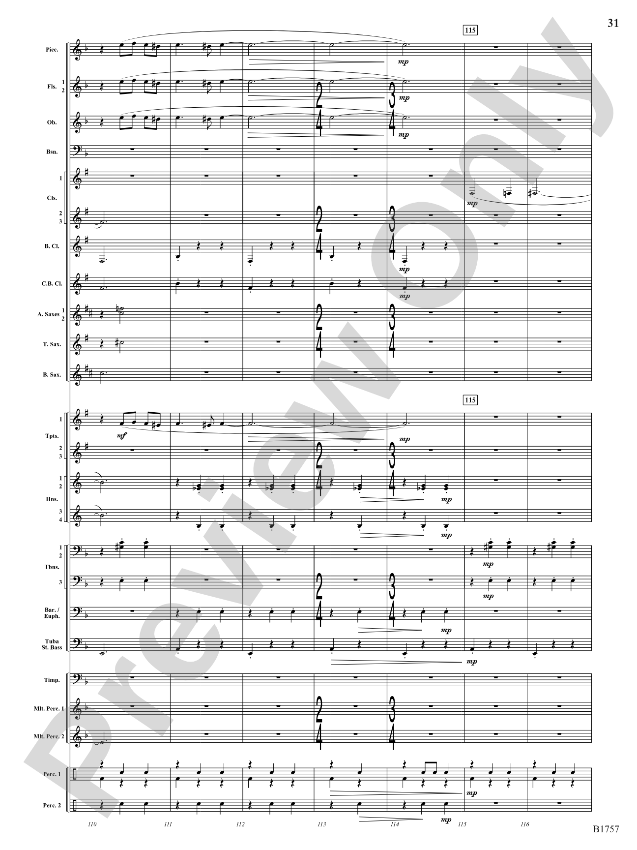 Metamorphic Dances: Concert Band Conductor Score & Parts