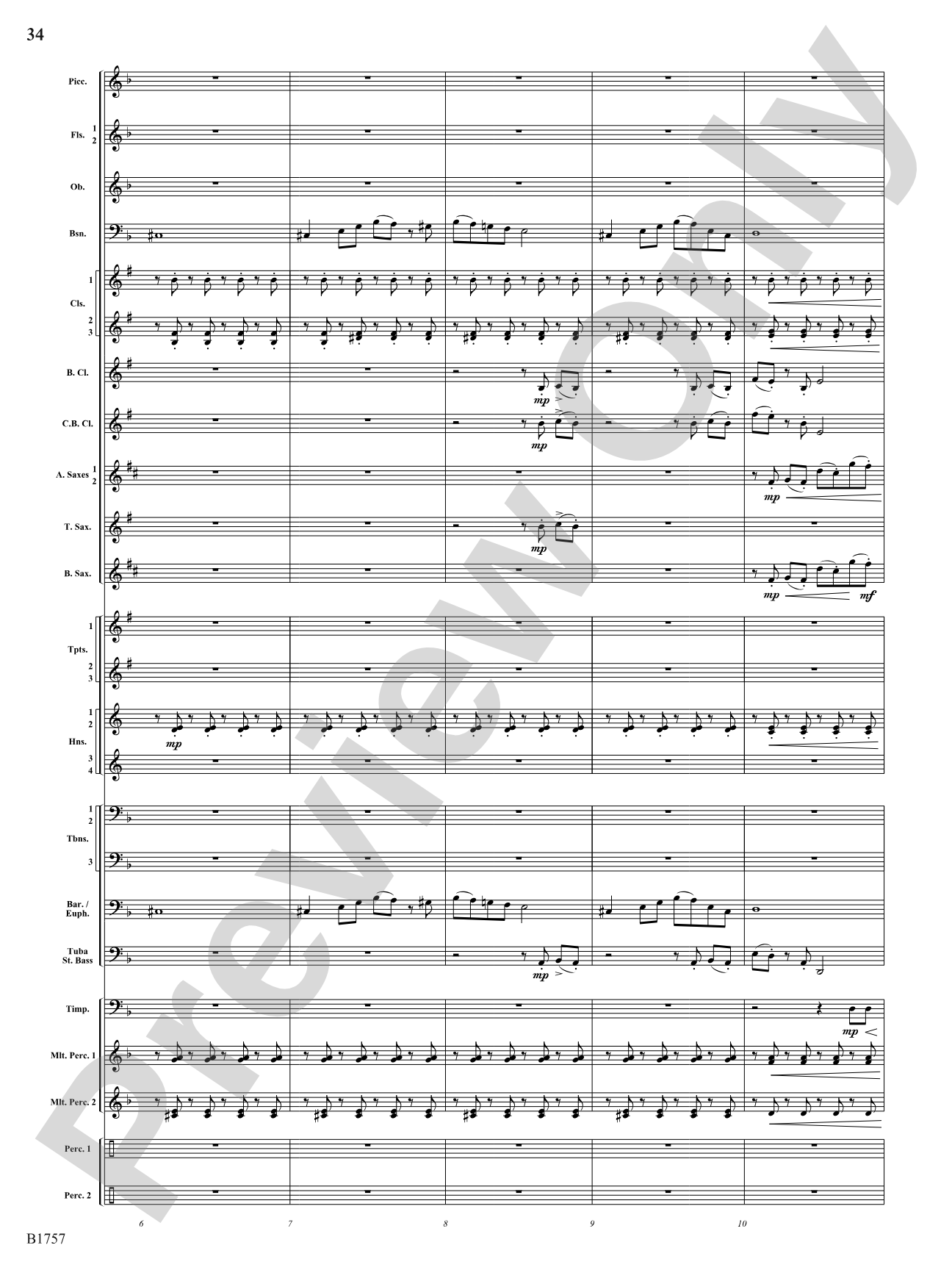 Metamorphic Dances: Concert Band Conductor Score & Parts