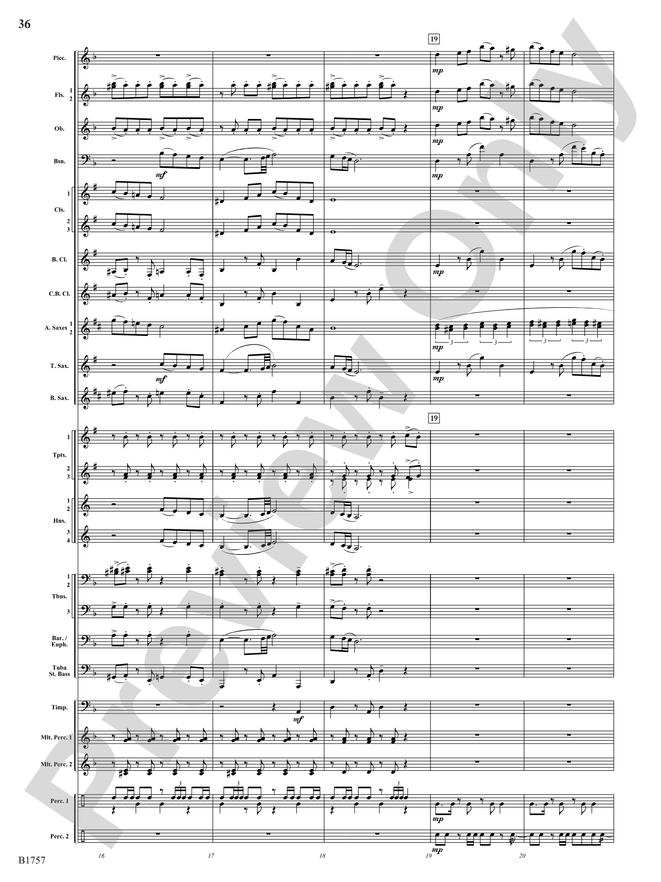 Metamorphic Dances: Concert Band Conductor Score & Parts