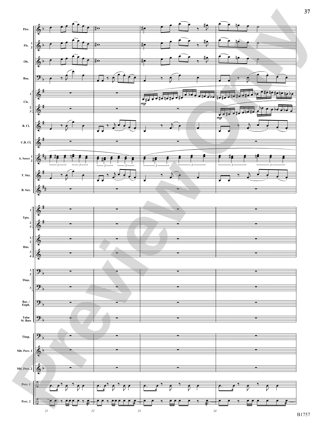 Metamorphic Dances: Concert Band Conductor Score & Parts
