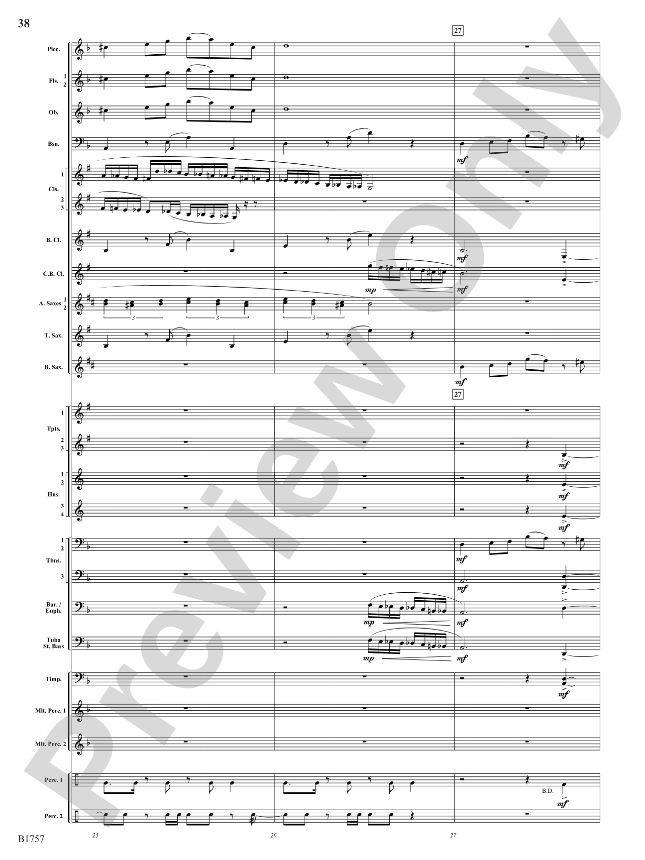 Metamorphic Dances: Concert Band Conductor Score & Parts