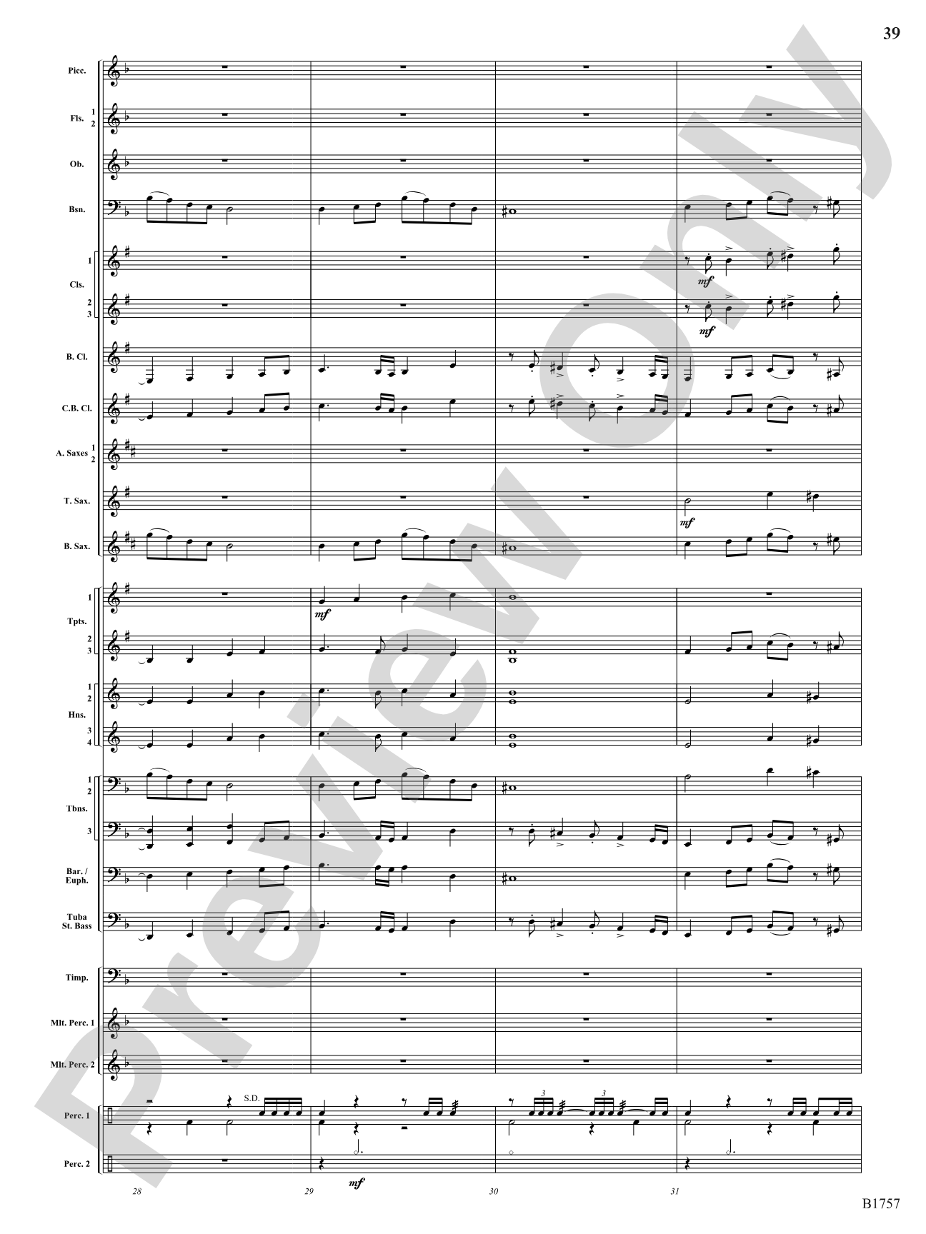 Metamorphic Dances: Concert Band Conductor Score & Parts