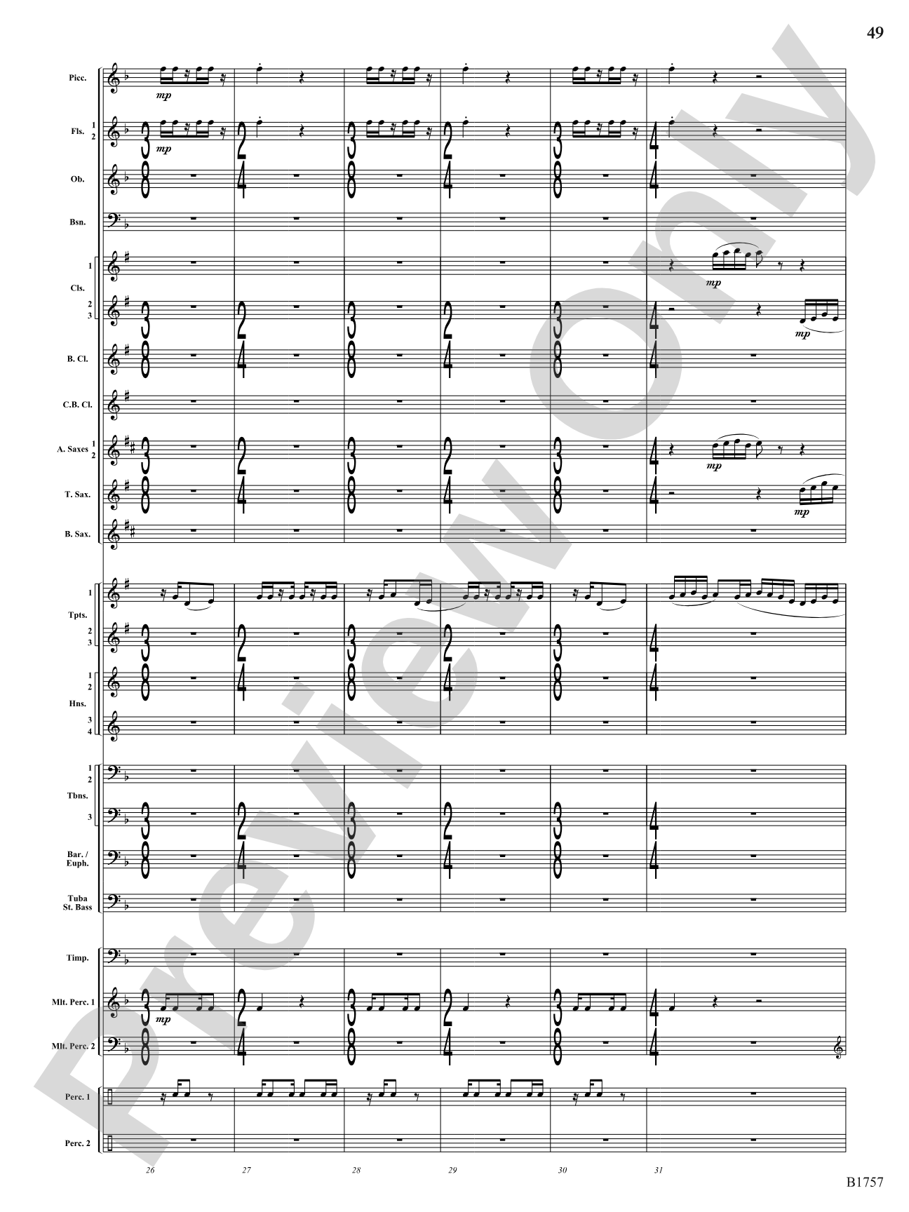Metamorphic Dances: Concert Band Conductor Score & Parts