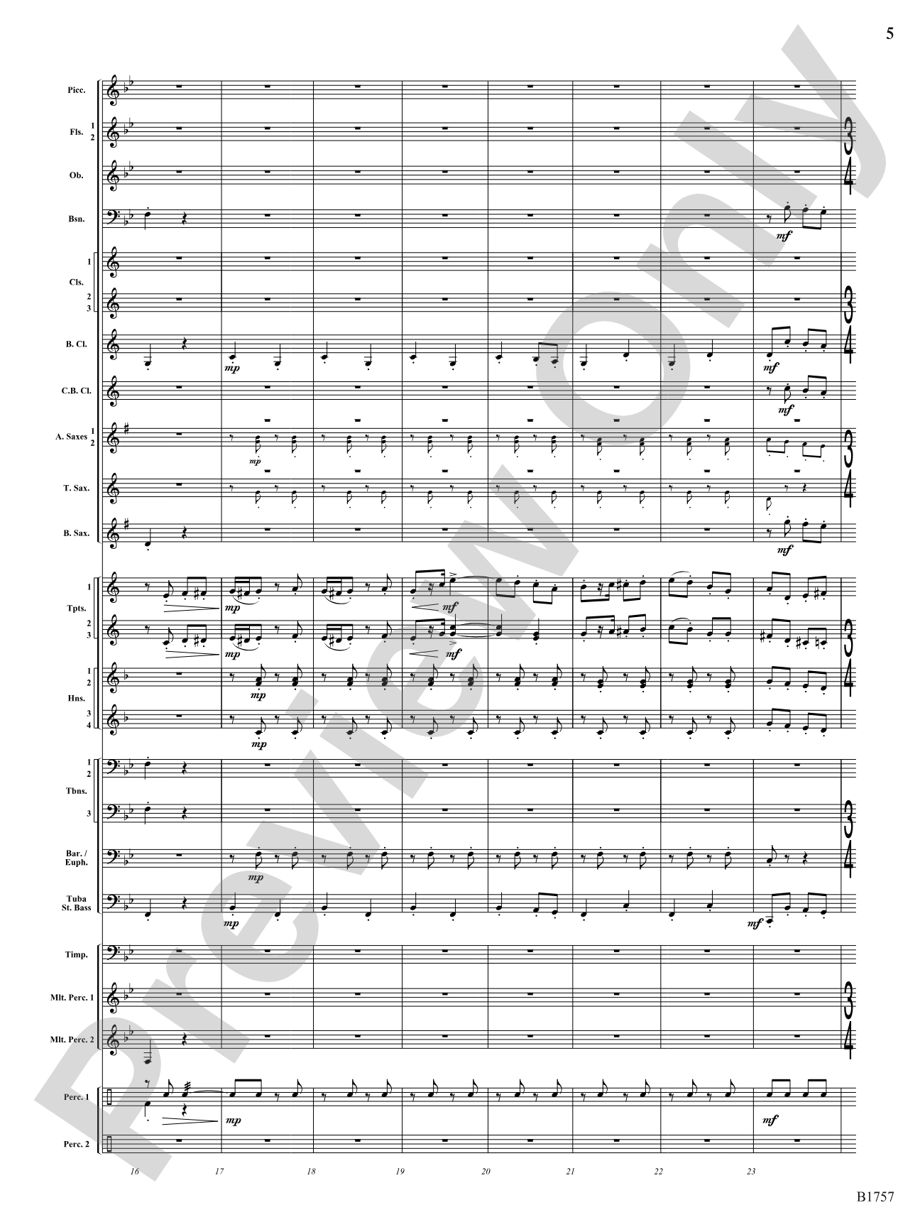 Metamorphic Dances: Concert Band Conductor Score & Parts