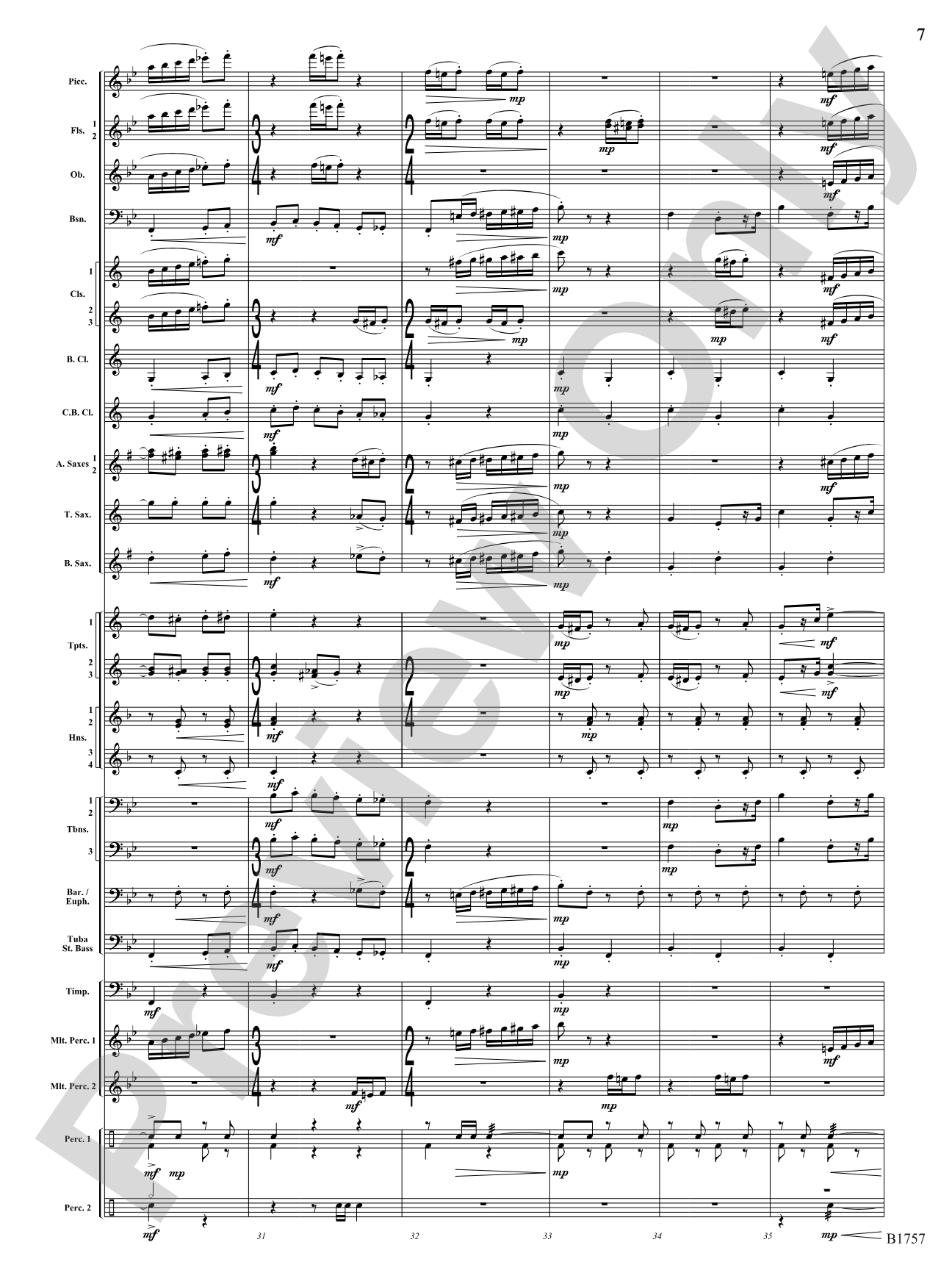 Metamorphic Dances: Concert Band Conductor Score & Parts