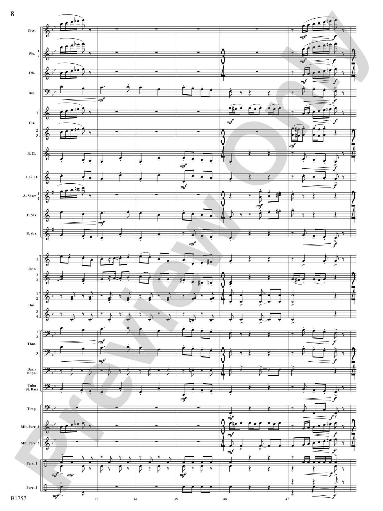 Metamorphic Dances: Concert Band Conductor Score & Parts