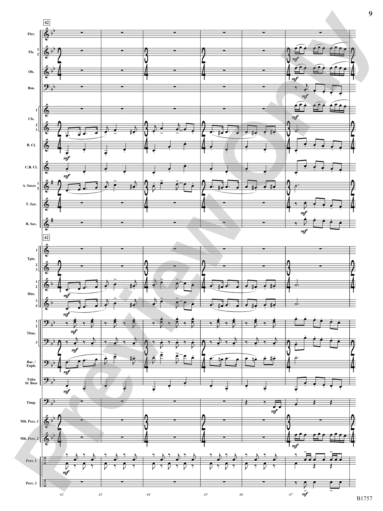 Metamorphic Dances: Concert Band Conductor Score & Parts