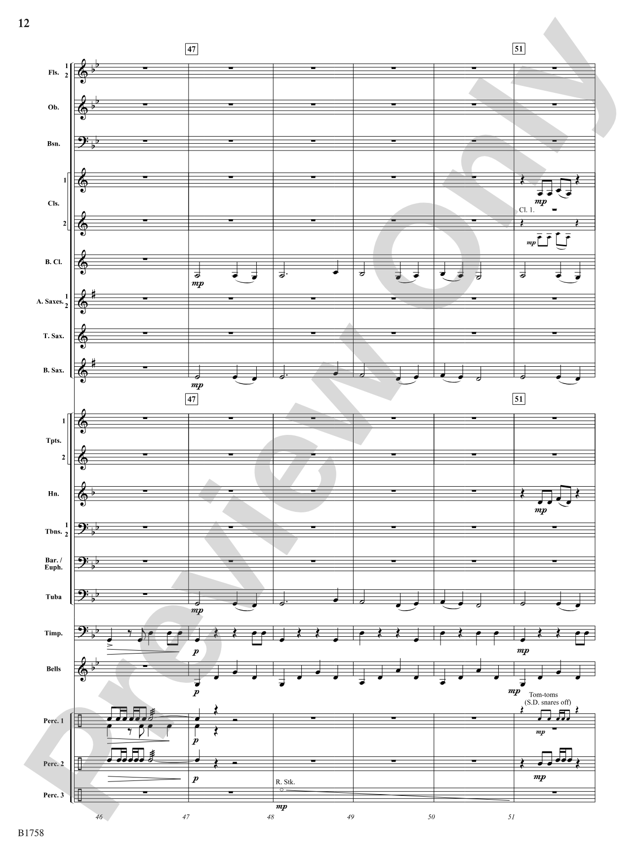 Caverns of Sonora: Concert Band Conductor Score & Parts