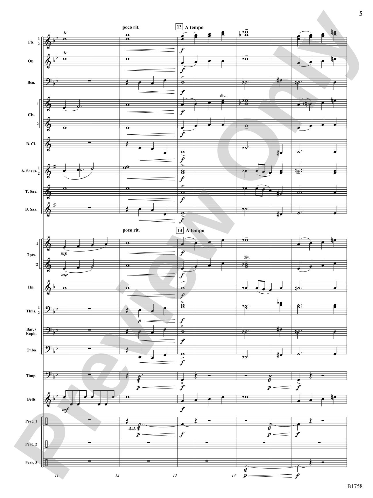 Caverns of Sonora: Concert Band Conductor Score & Parts