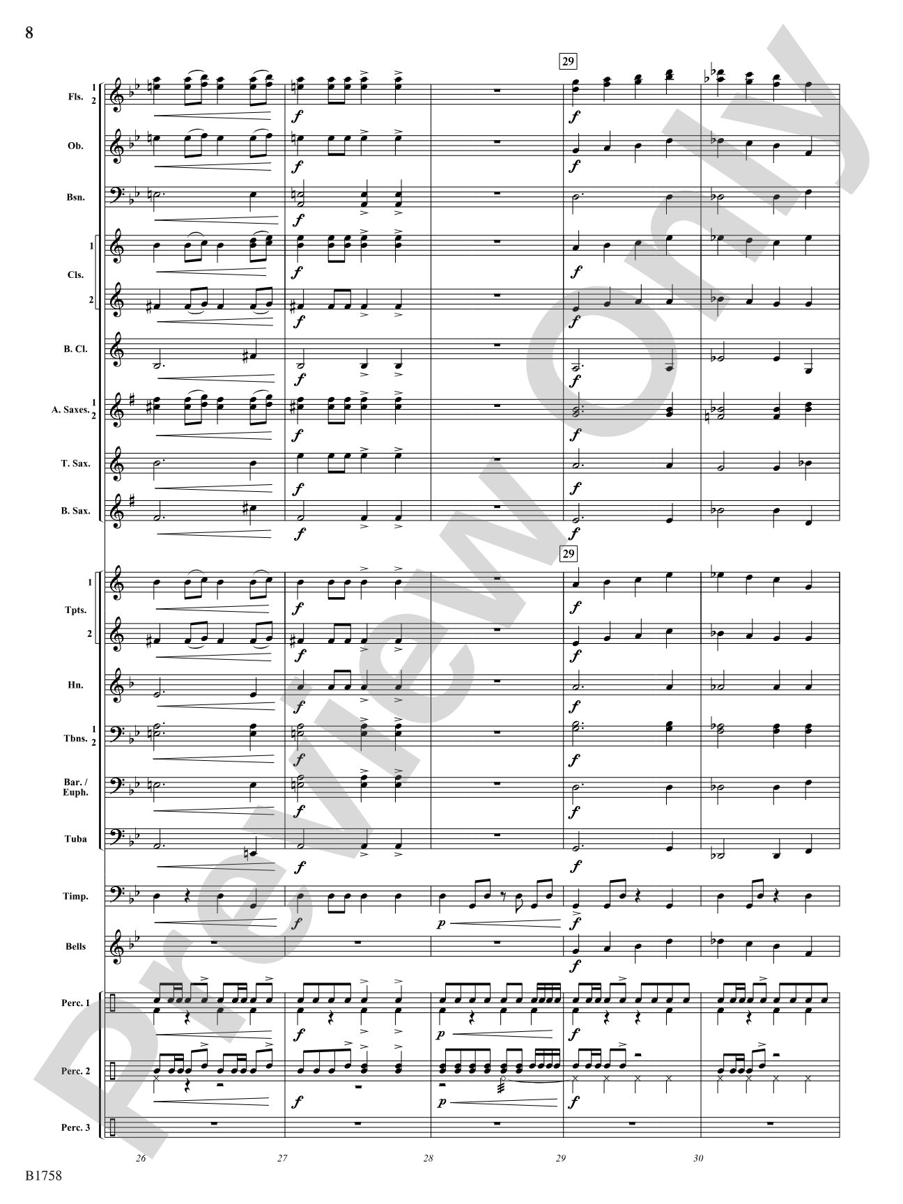 Caverns of Sonora: Concert Band Conductor Score & Parts