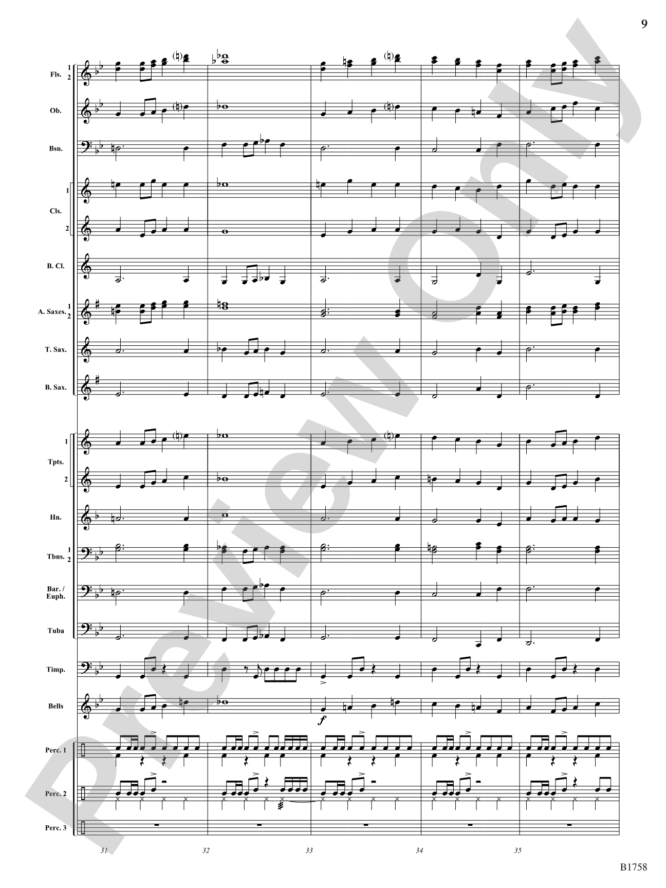 Caverns of Sonora: Concert Band Conductor Score & Parts