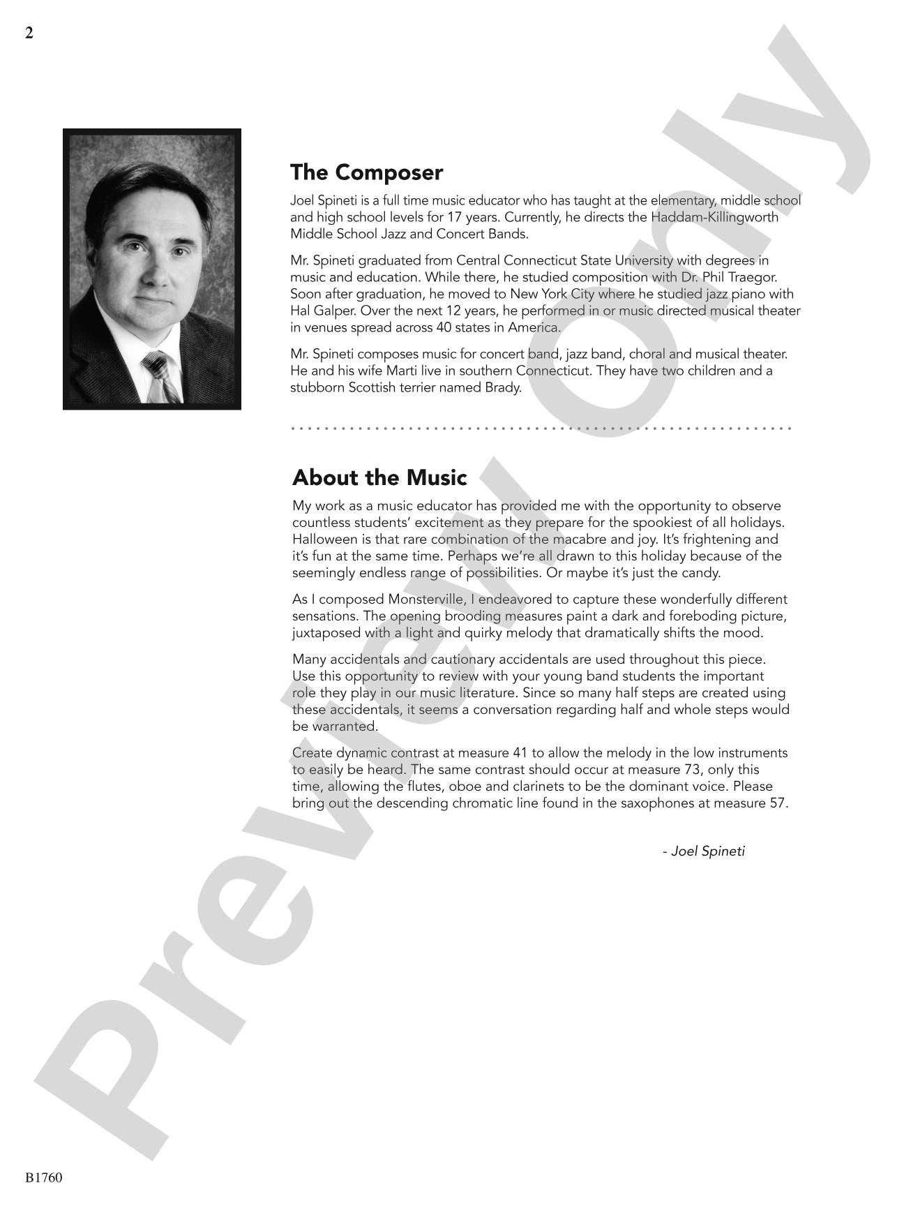 Monsterville: Concert Band Conductor Score & Parts