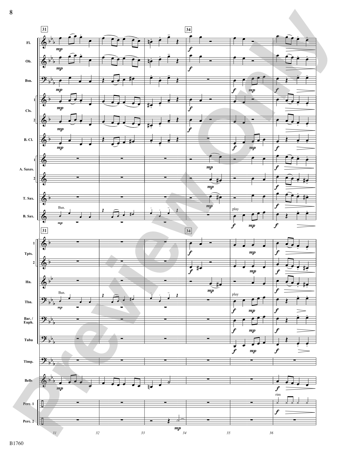 Monsterville: Concert Band Conductor Score & Parts