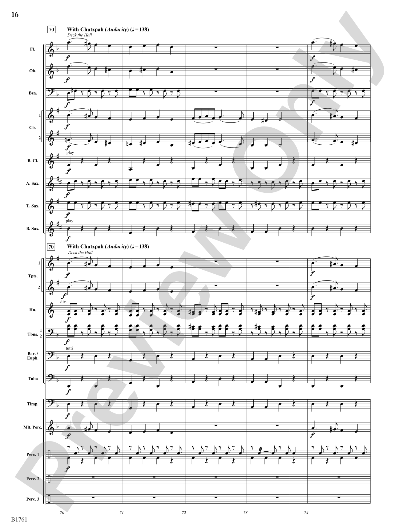 We Wish You A Klezmer Christmas: Concert Band Conductor Score & Parts