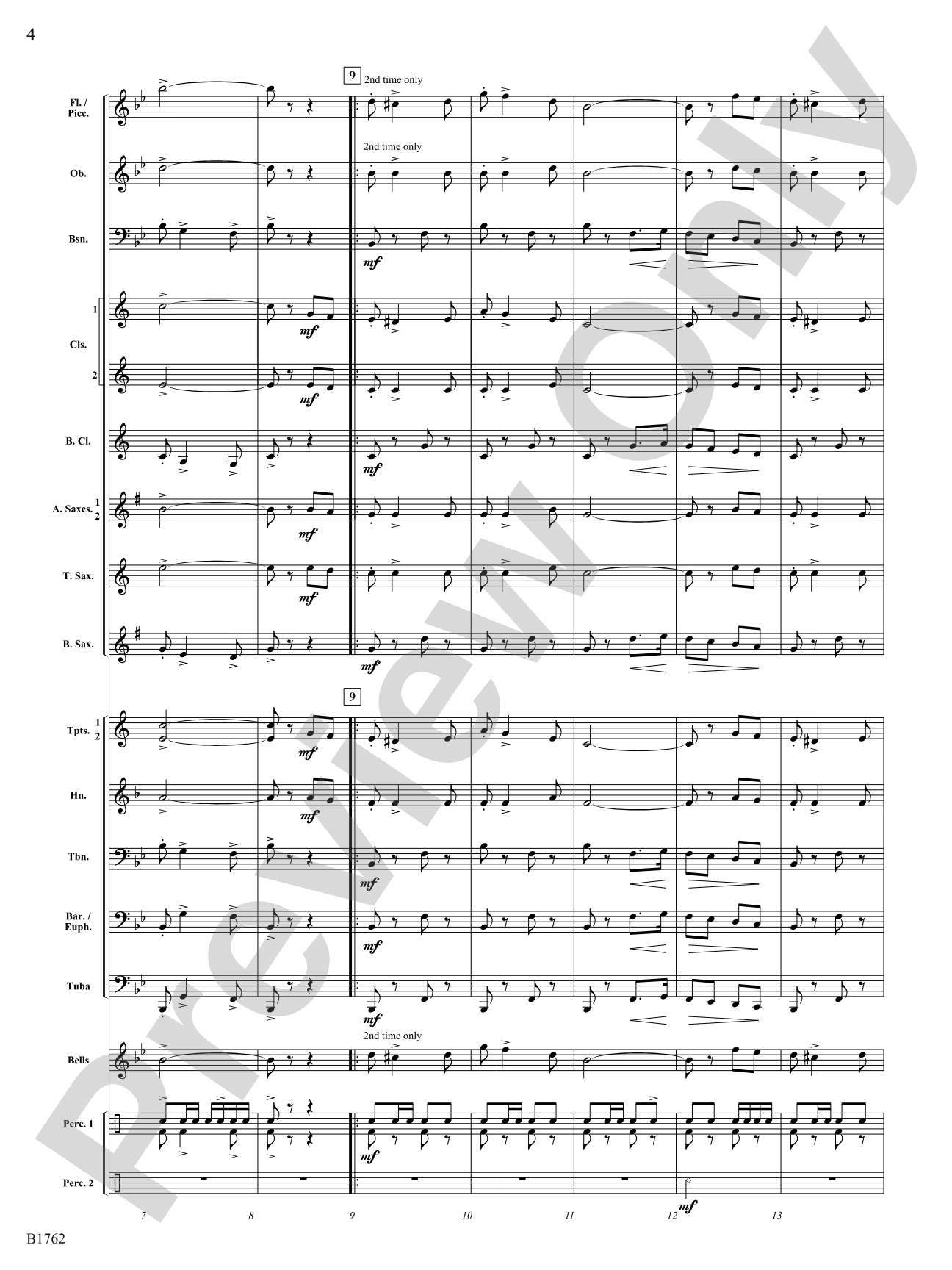 The Golden Thirteen: Concert Band Conductor Score & Parts