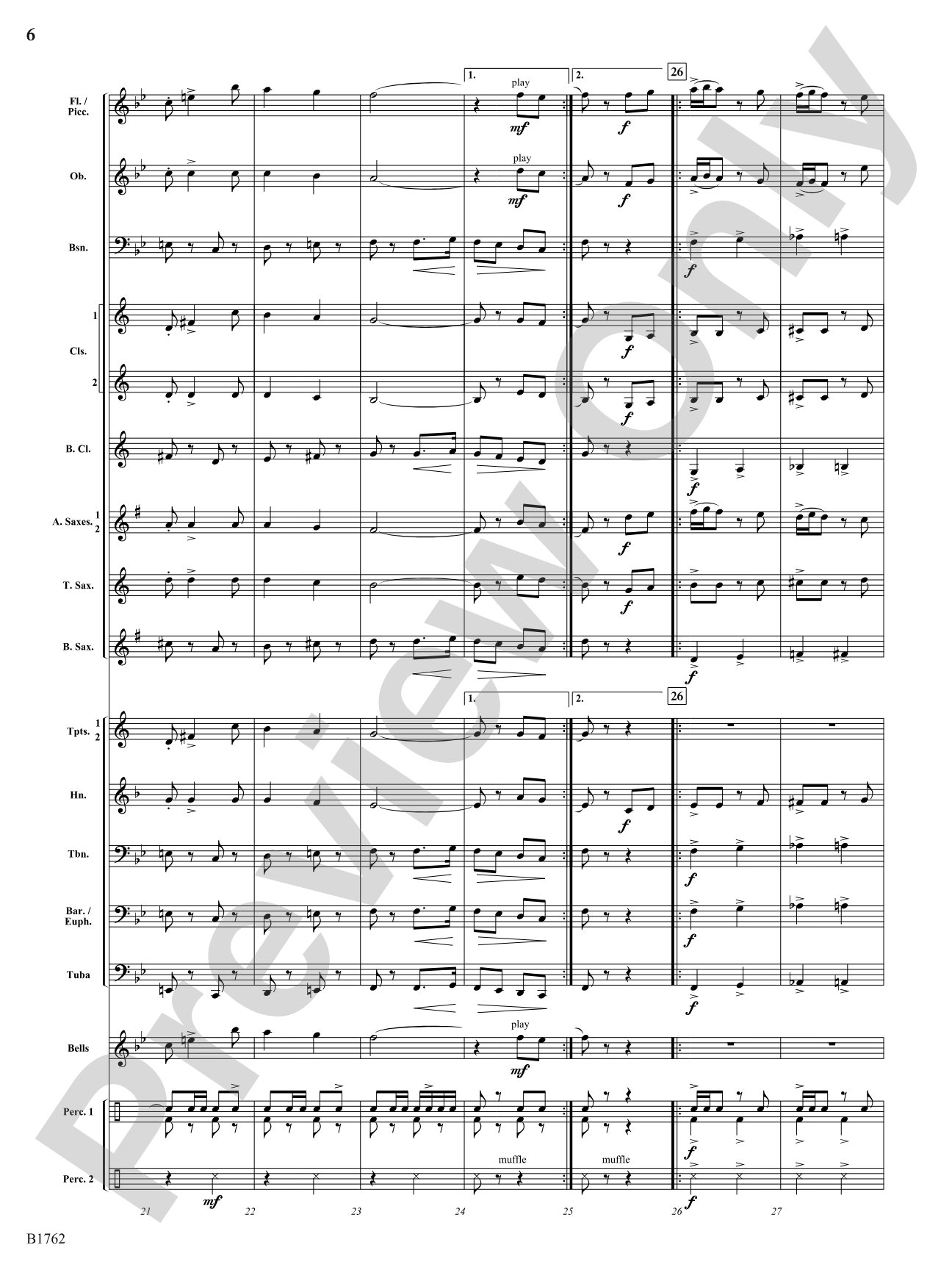 The Golden Thirteen: Concert Band Conductor Score & Parts