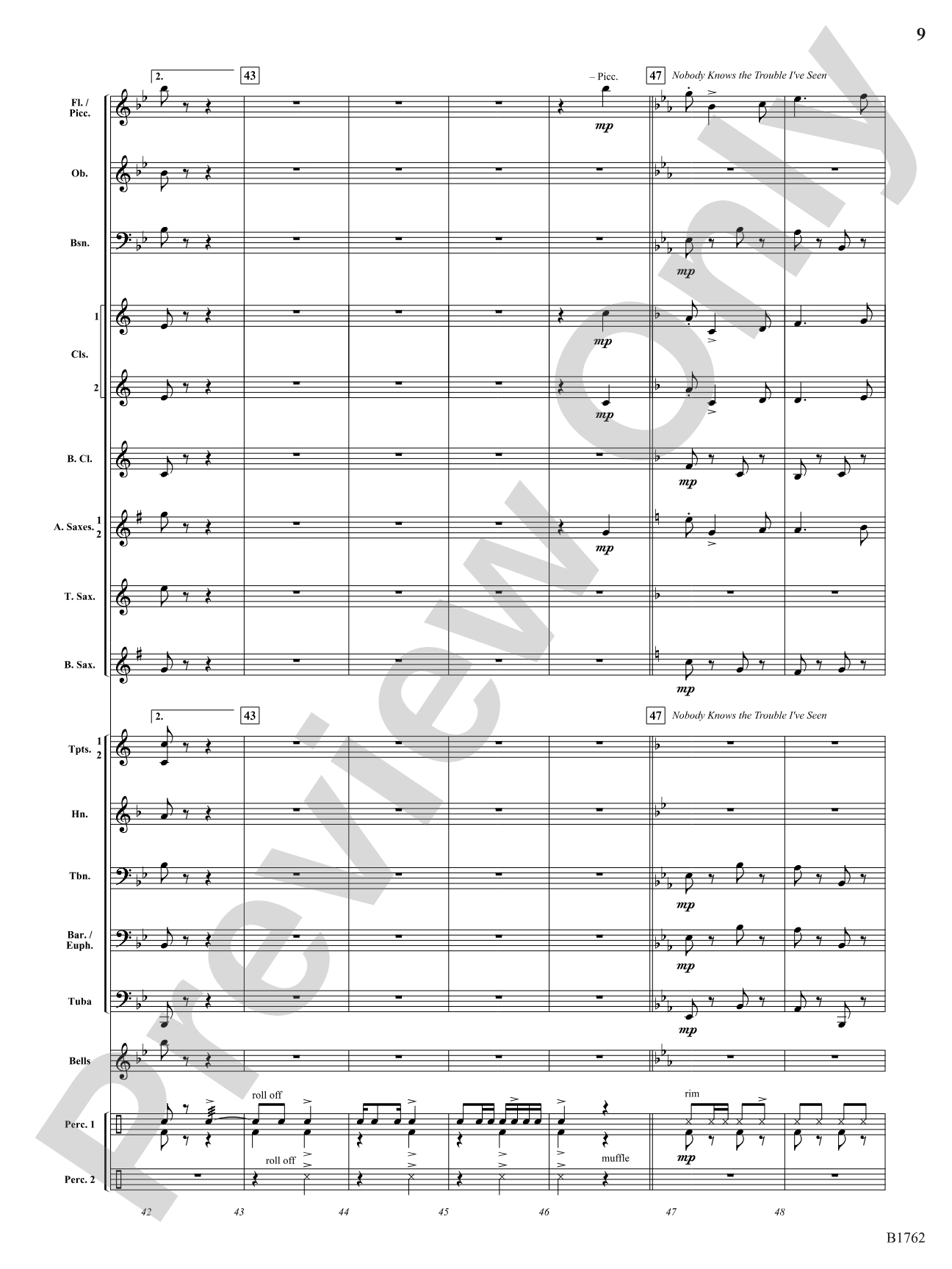 The Golden Thirteen: Concert Band Conductor Score & Parts