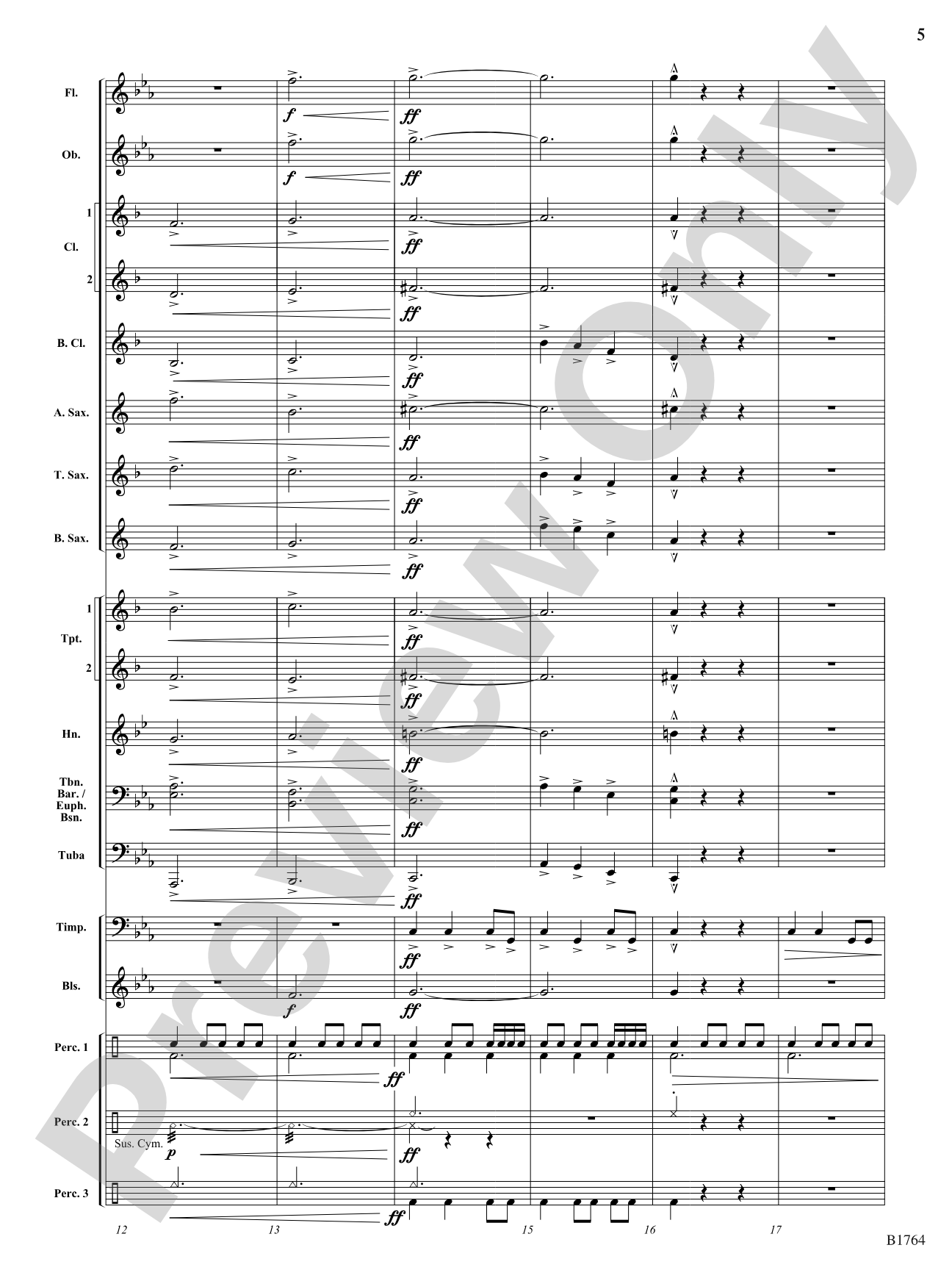 The Oncoming Storm: Concert Band Conductor Score & Parts