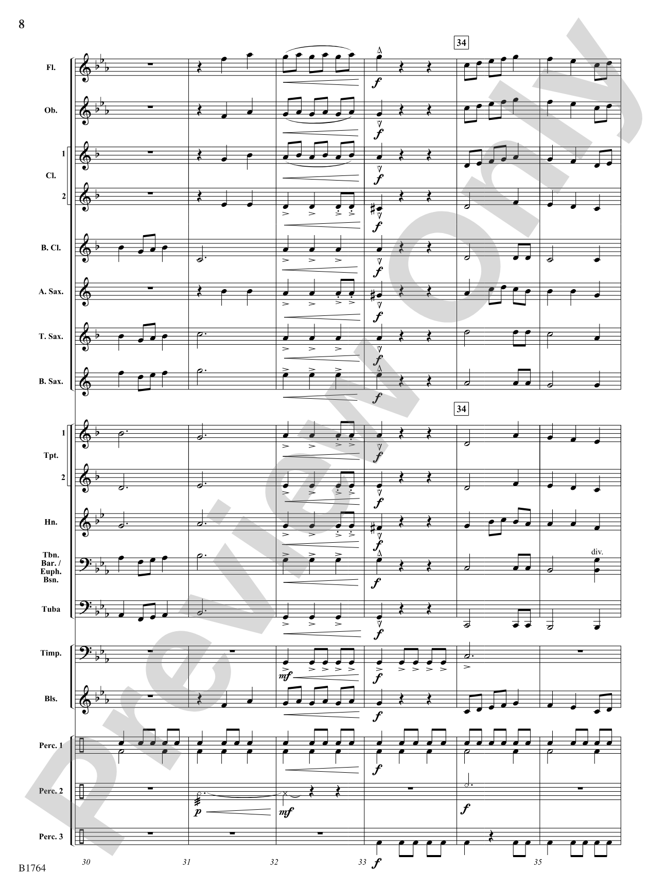 The Oncoming Storm: Concert Band Conductor Score & Parts