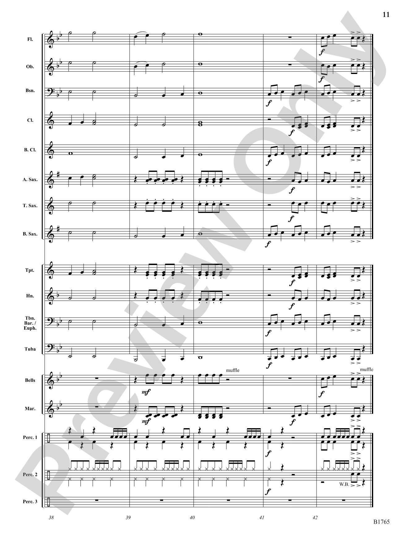 Algo-Rhythms: Concert Band Conductor Score & Parts