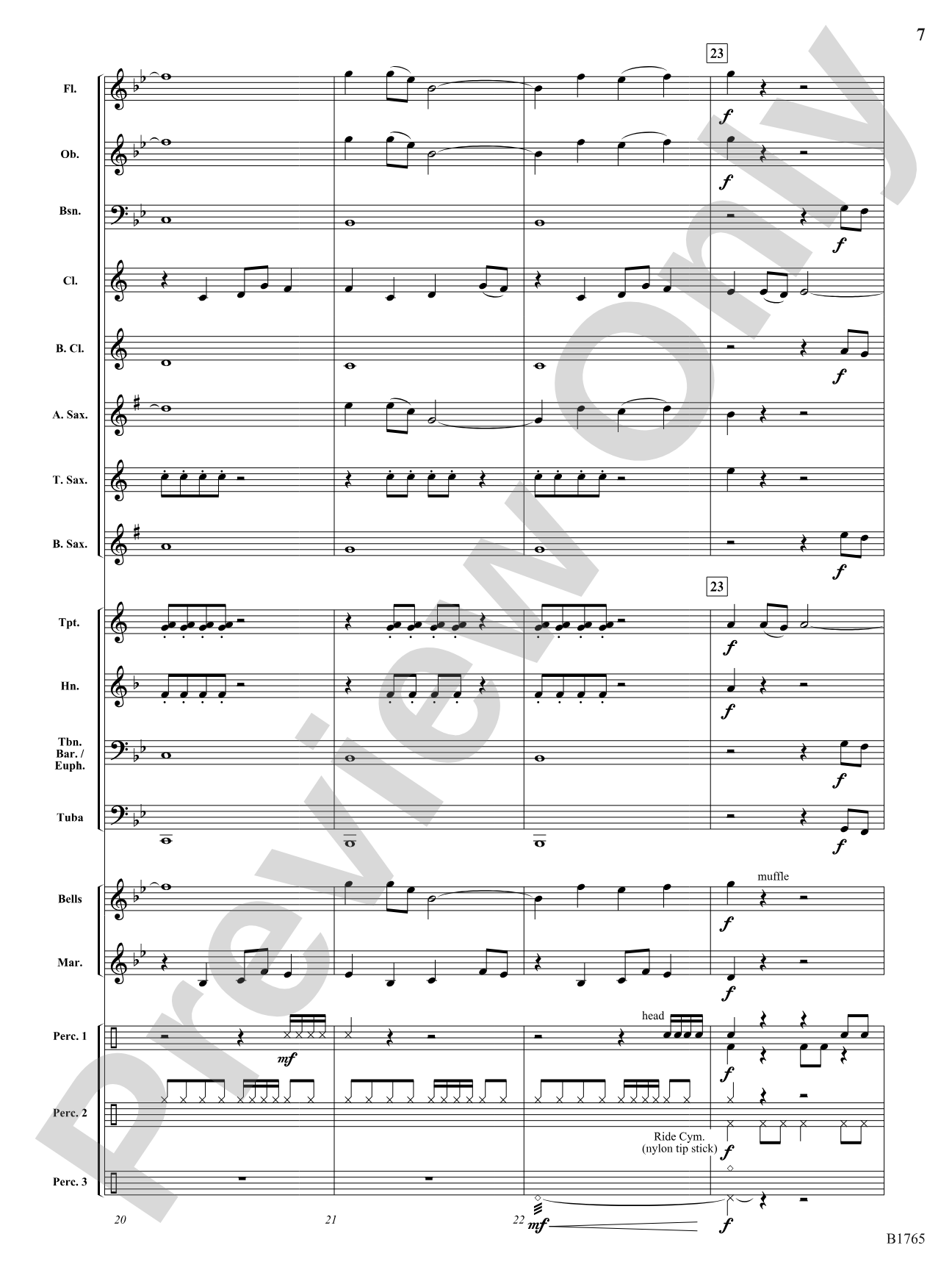 Algo-Rhythms: Concert Band Conductor Score & Parts