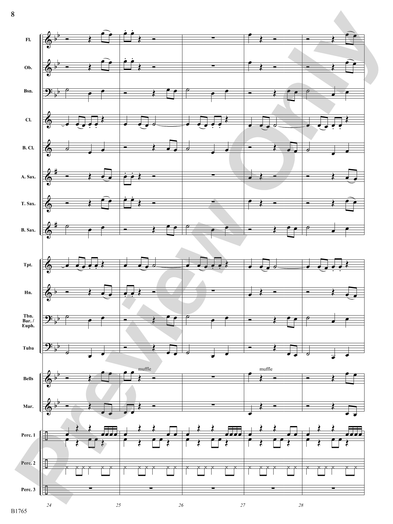 Algo-Rhythms: Concert Band Conductor Score & Parts