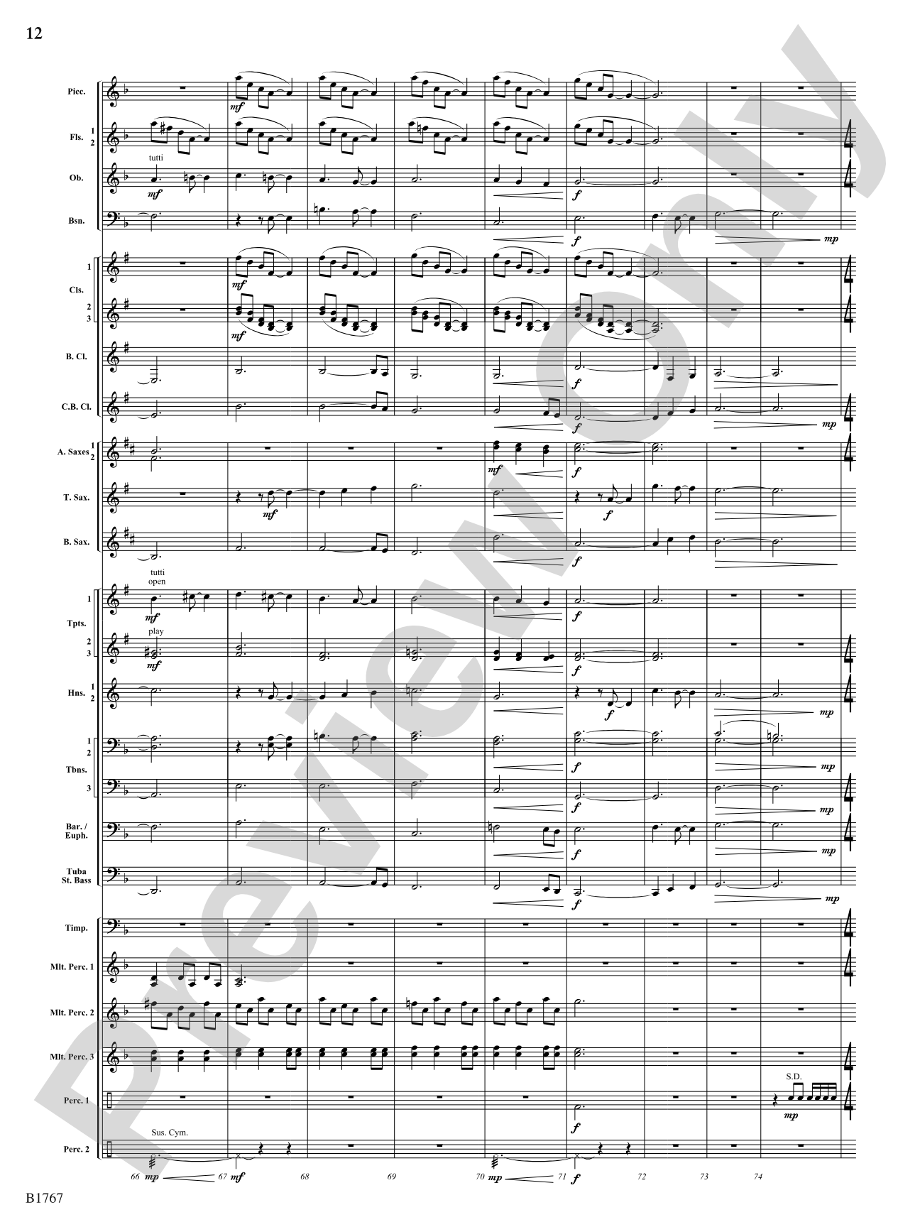 Pikes Peak: Concert Band Conductor Score & Parts