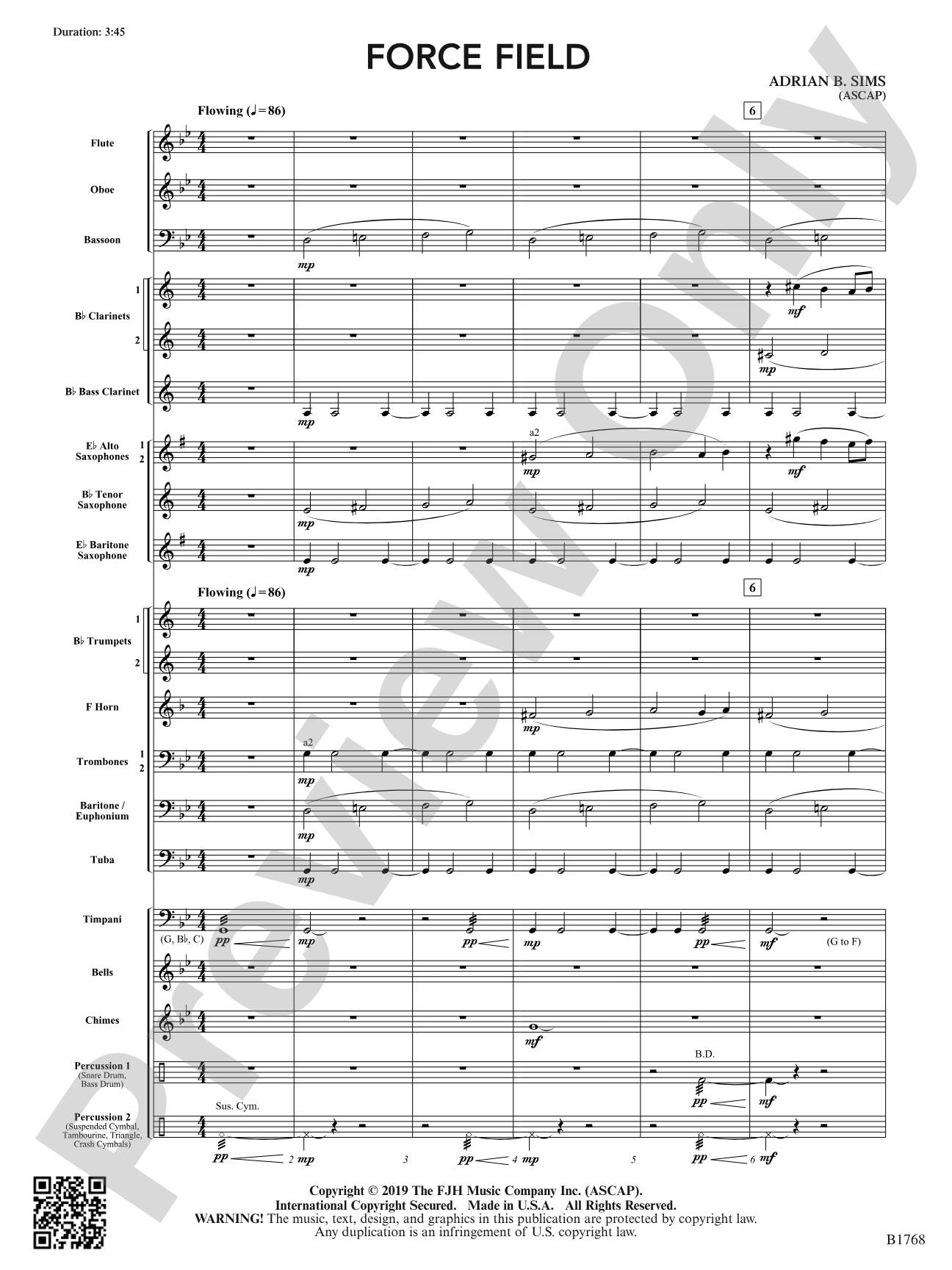 Force Field: Concert Band Conductor Score & Parts